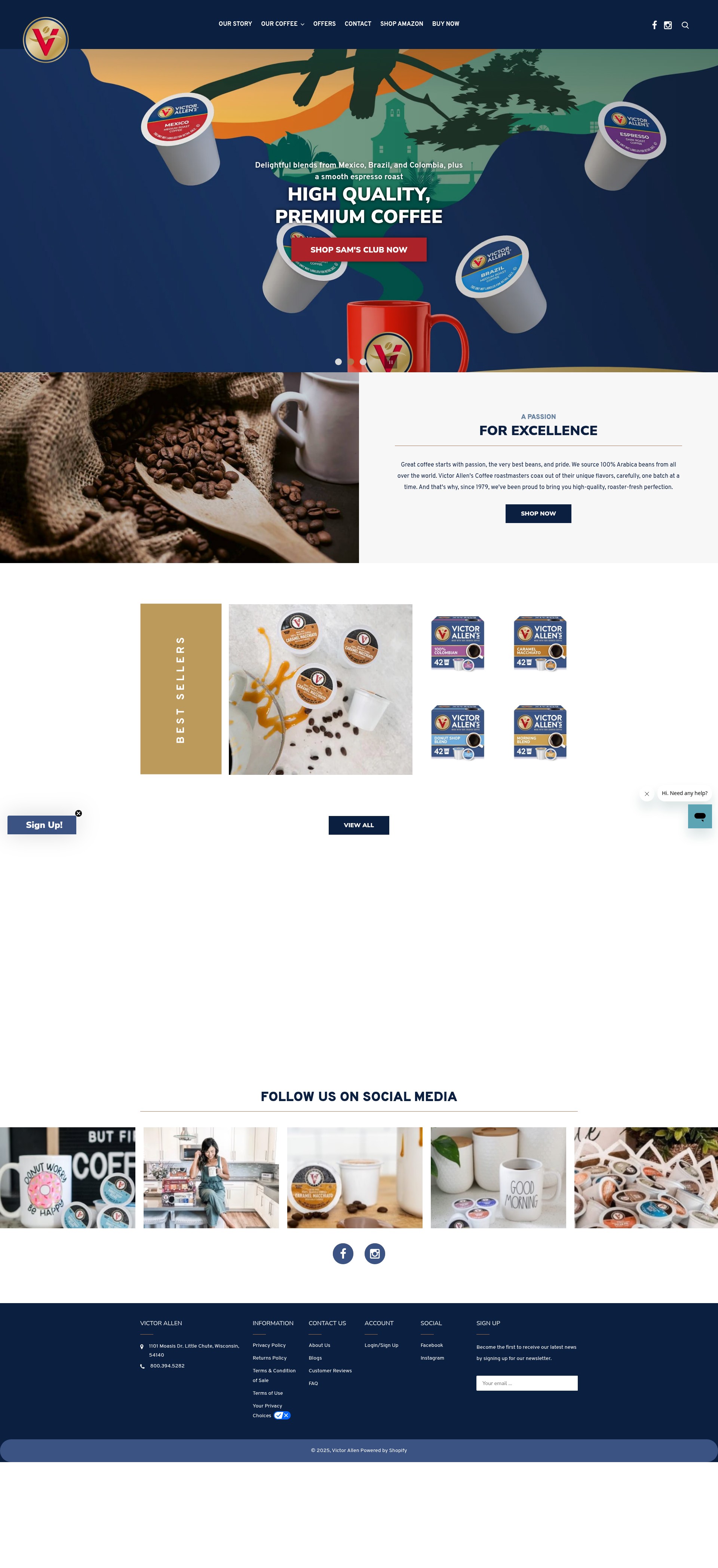 Screenshot of victorallen.com