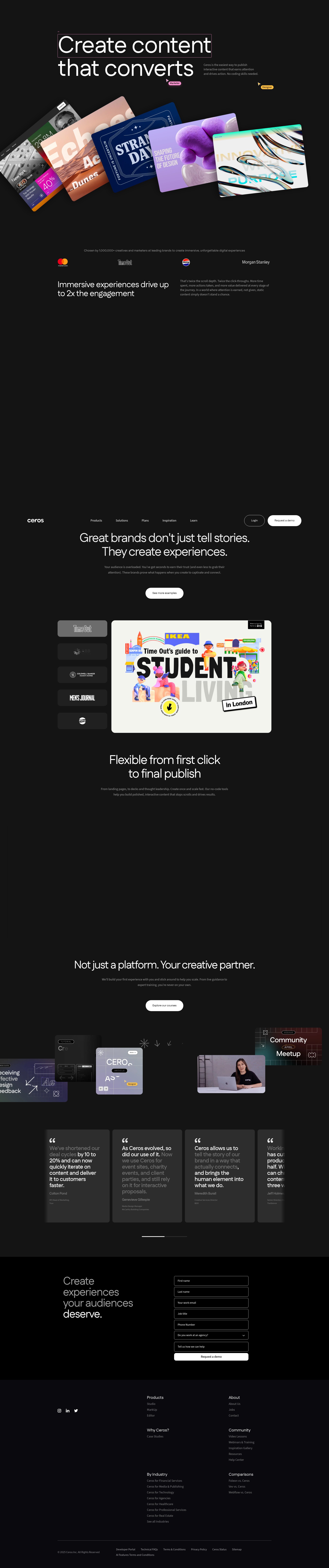 Screenshot of view.ceros.com
