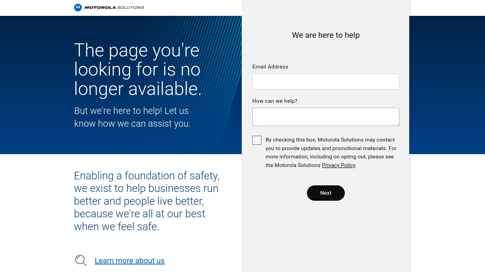 Screenshot of view.motorolasolutions.com