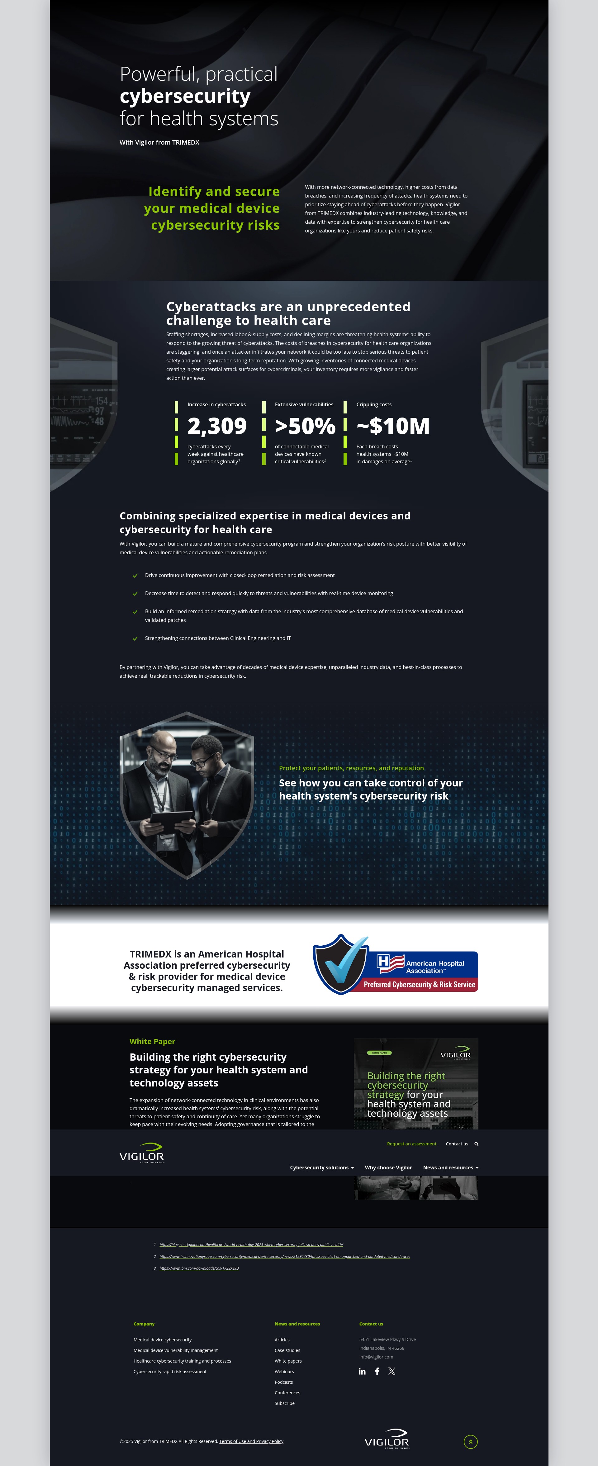 Screenshot of vigilor.com
