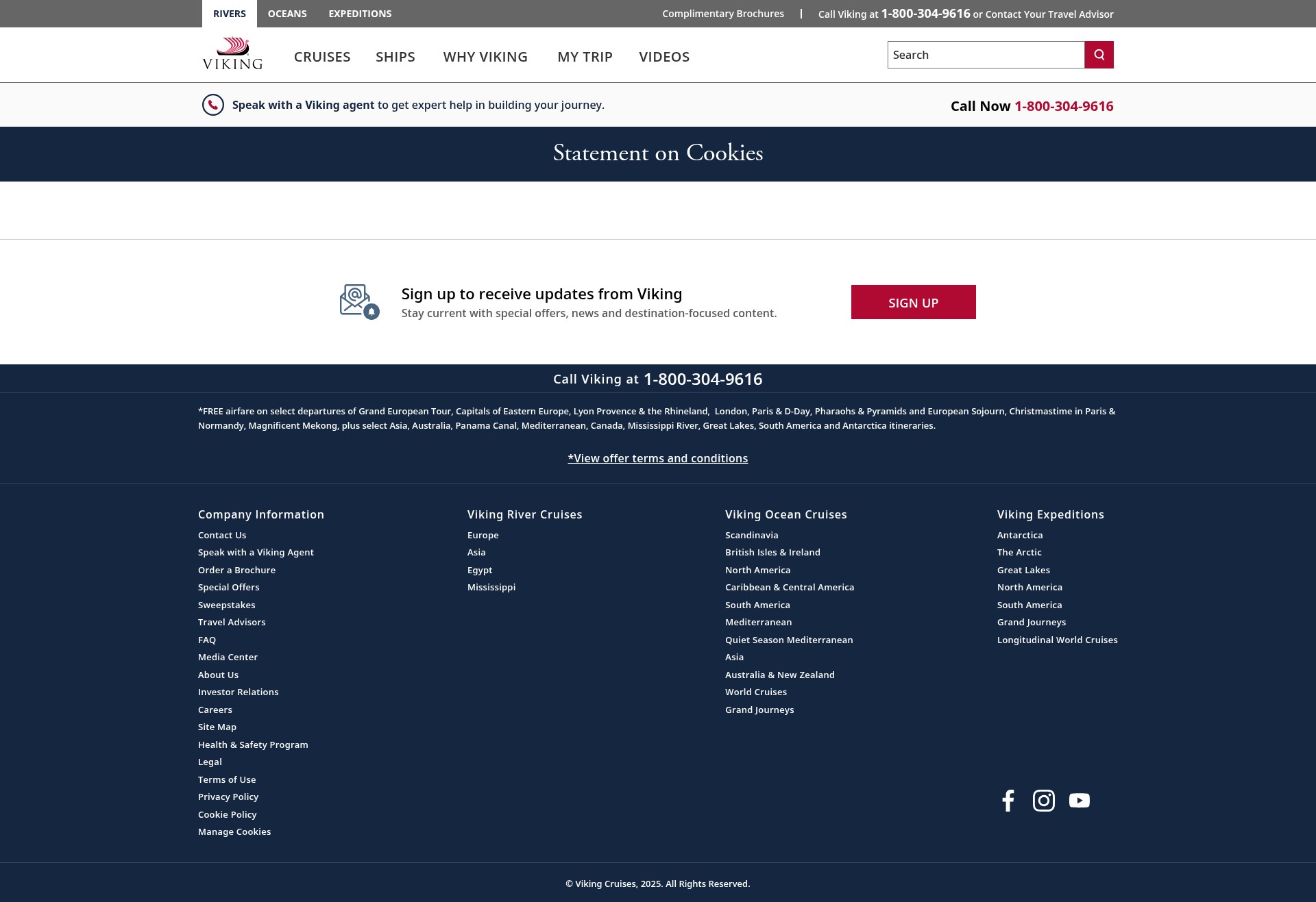 Screenshot of vikingrivercruises.com