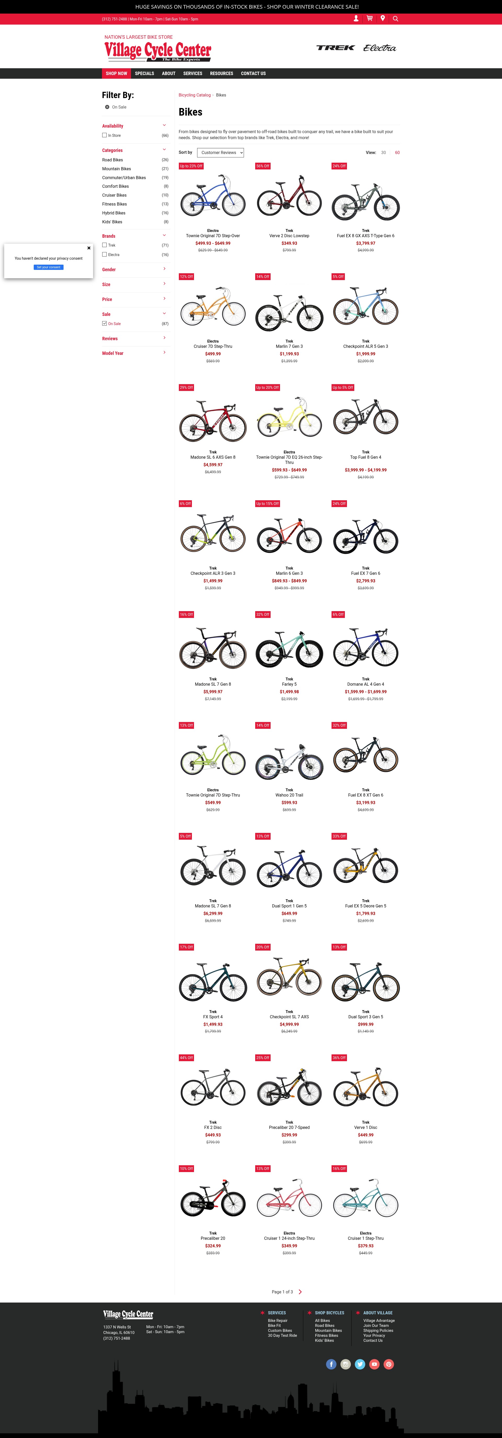 Screenshot of villagecycle.com