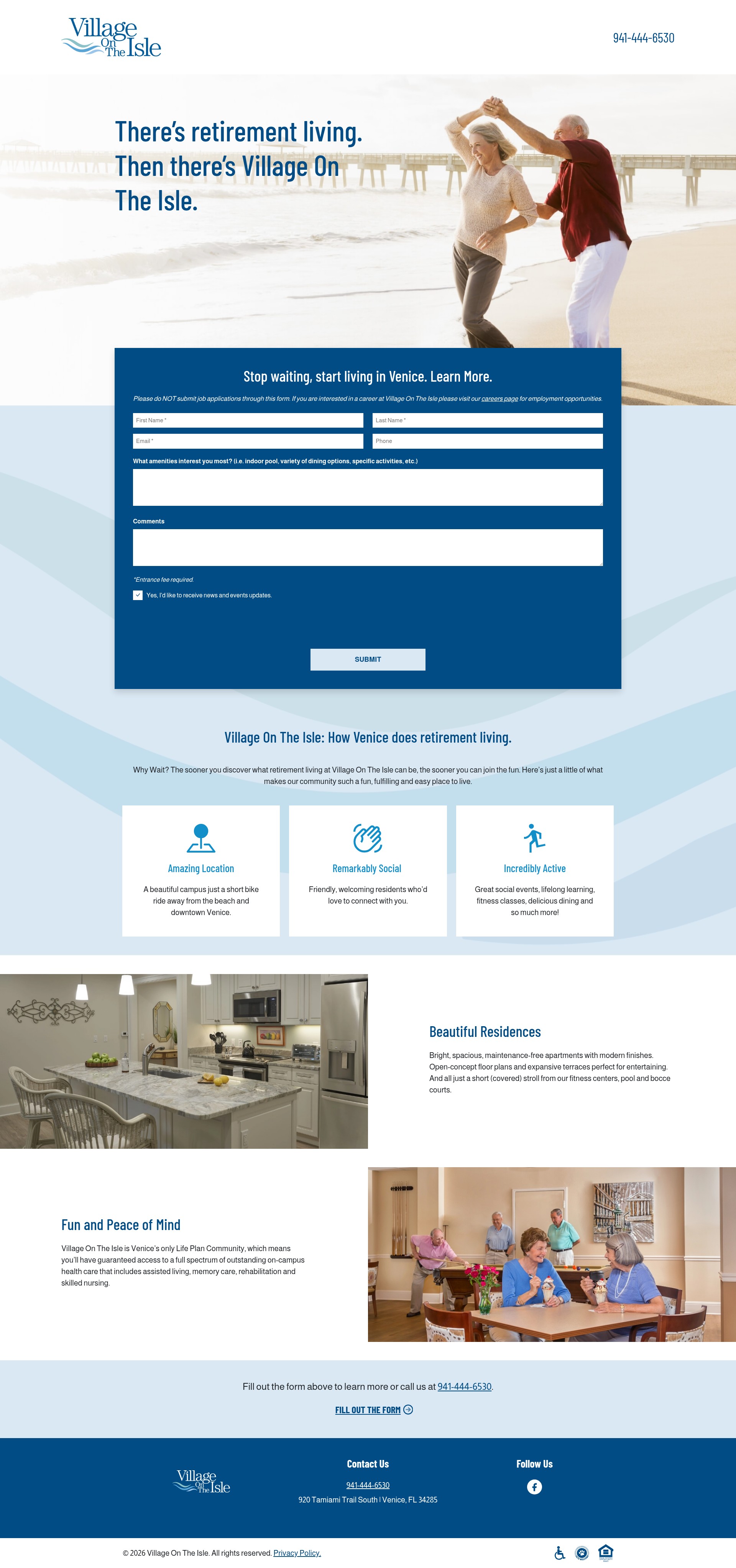 Screenshot of villageontheisleinfo.com