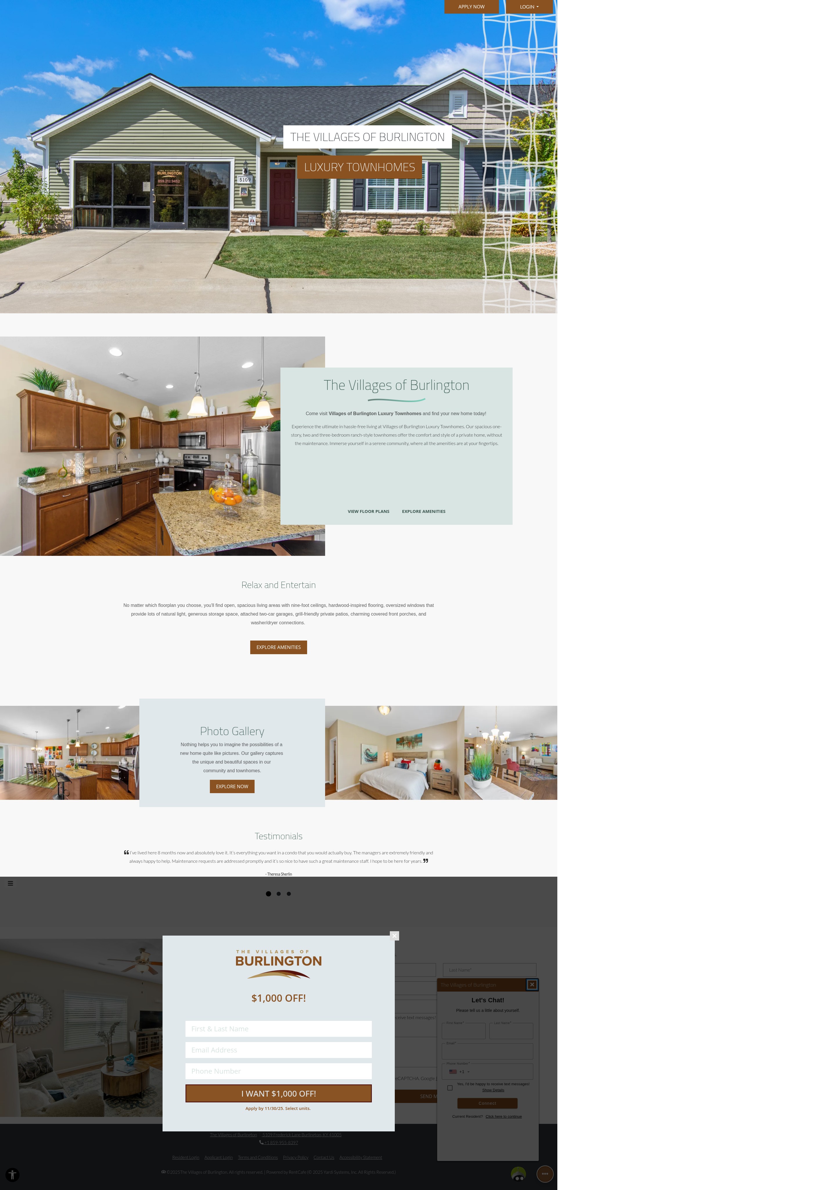 Screenshot of villagesofburlingtonapts.com