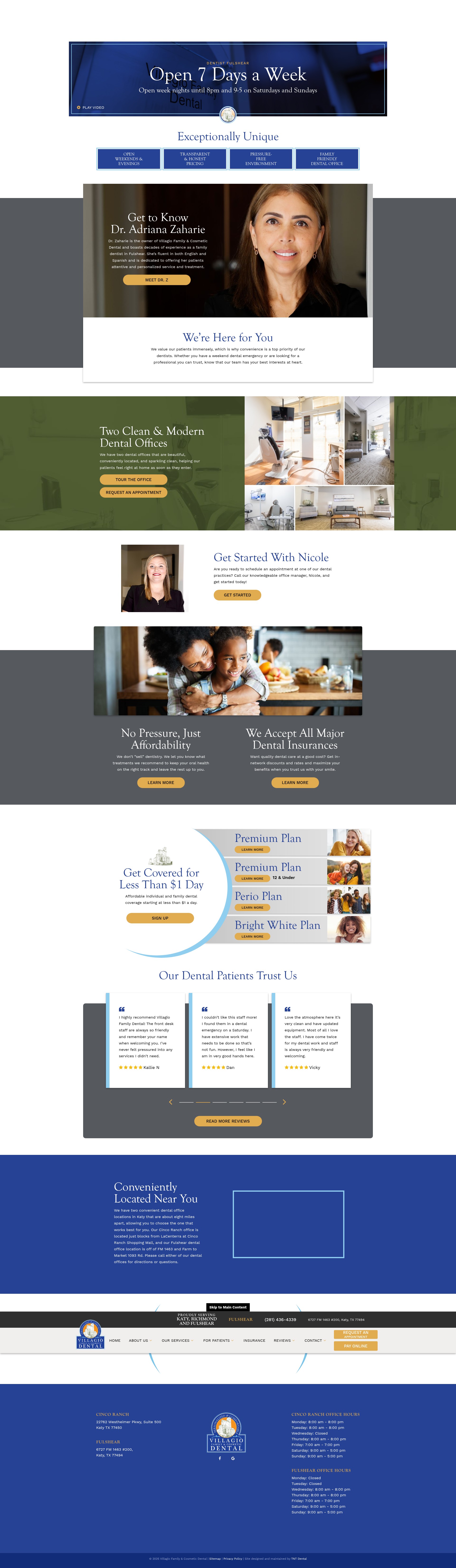 Screenshot of villagiodental.com