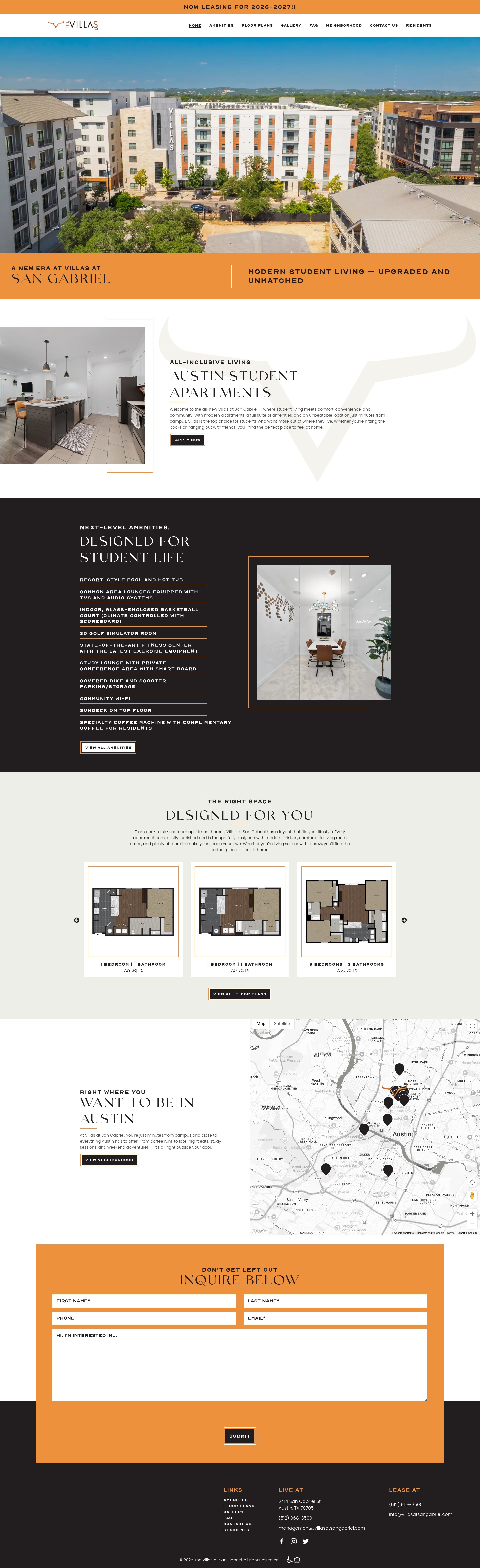 Screenshot of villasatsangabriel.com
