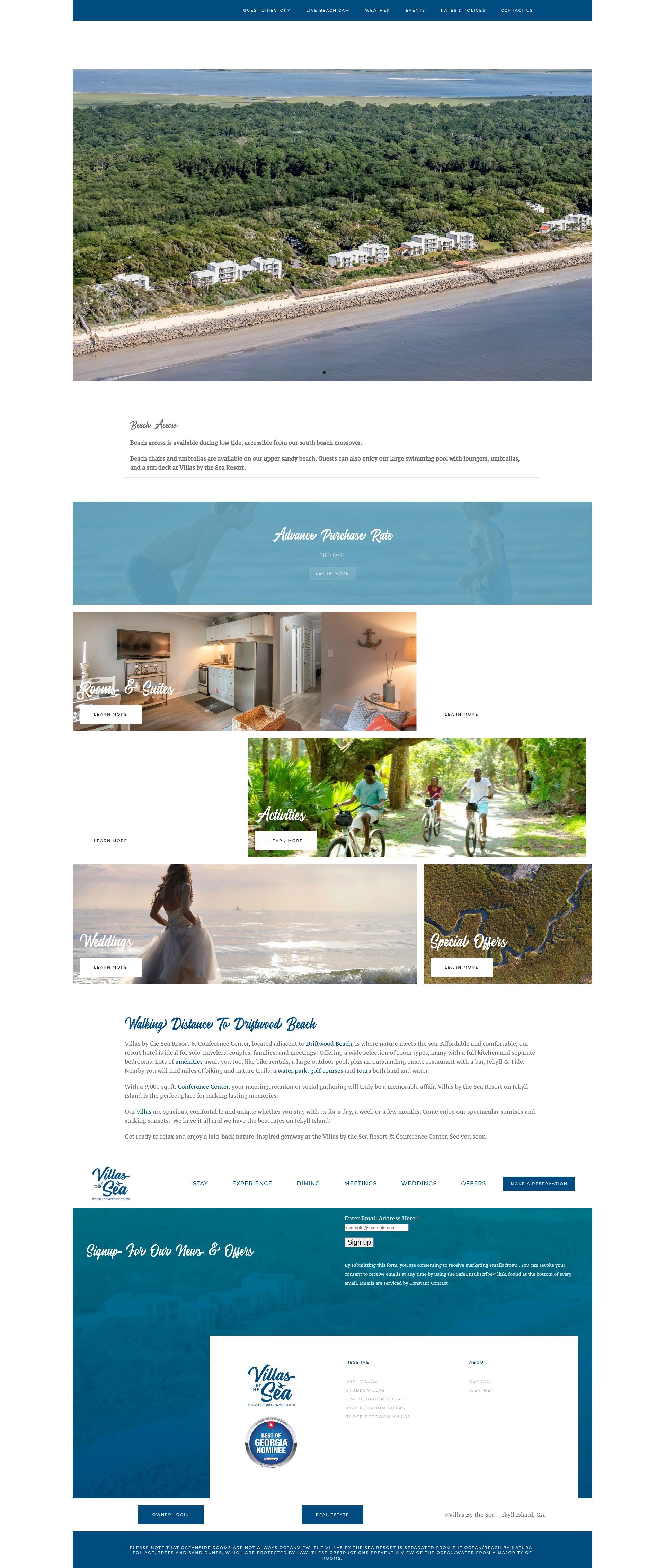 Screenshot of villasbythesearesort.com