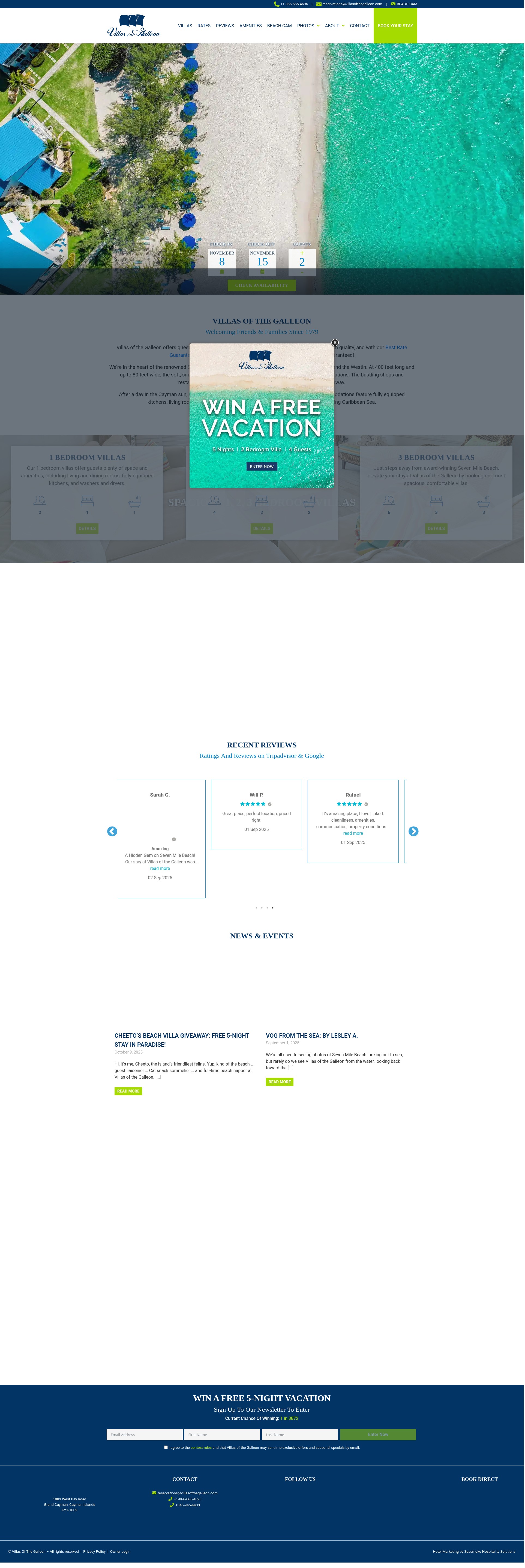 Screenshot of villasofthegalleon.com