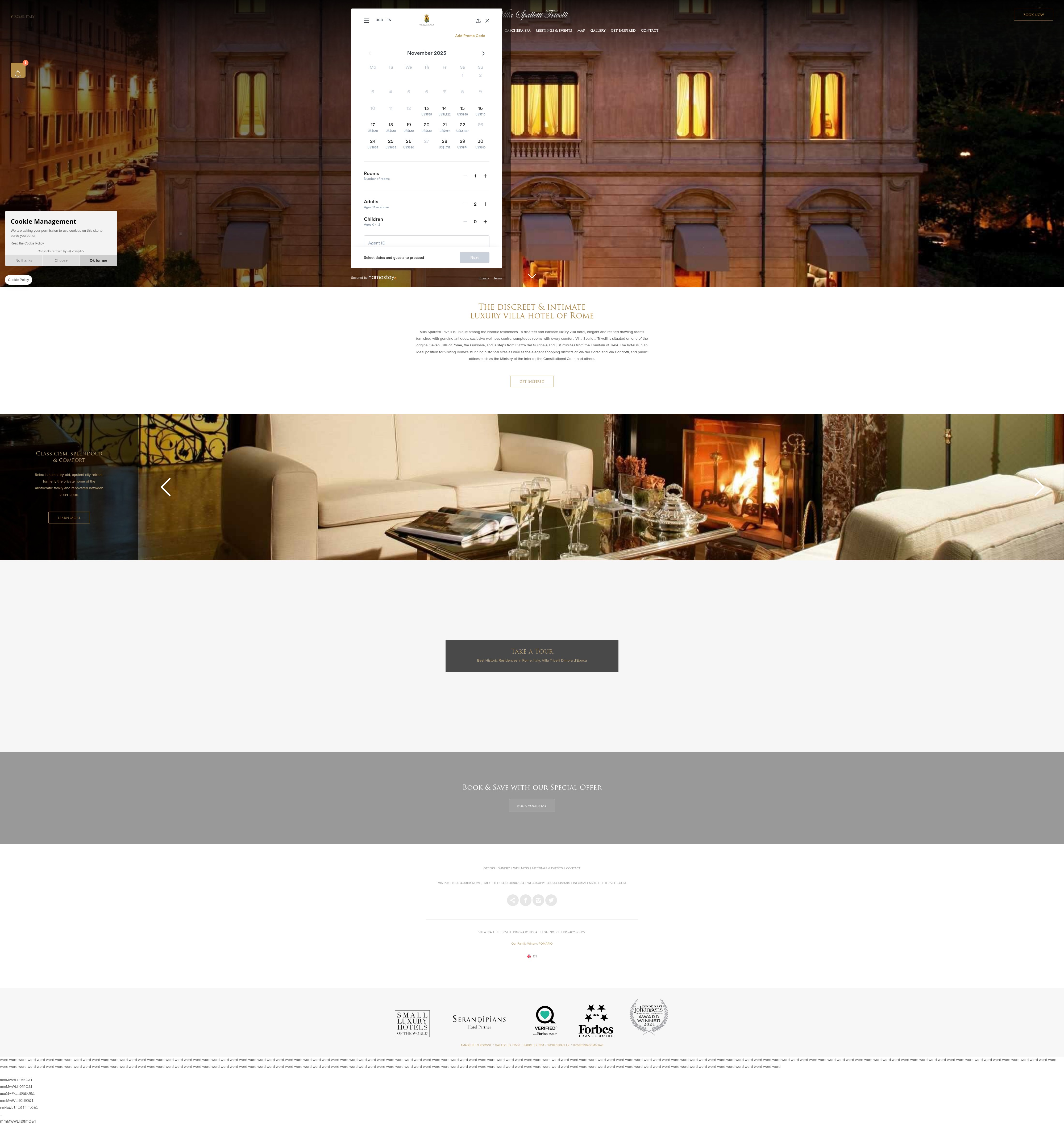 Screenshot of villaspalletti.it