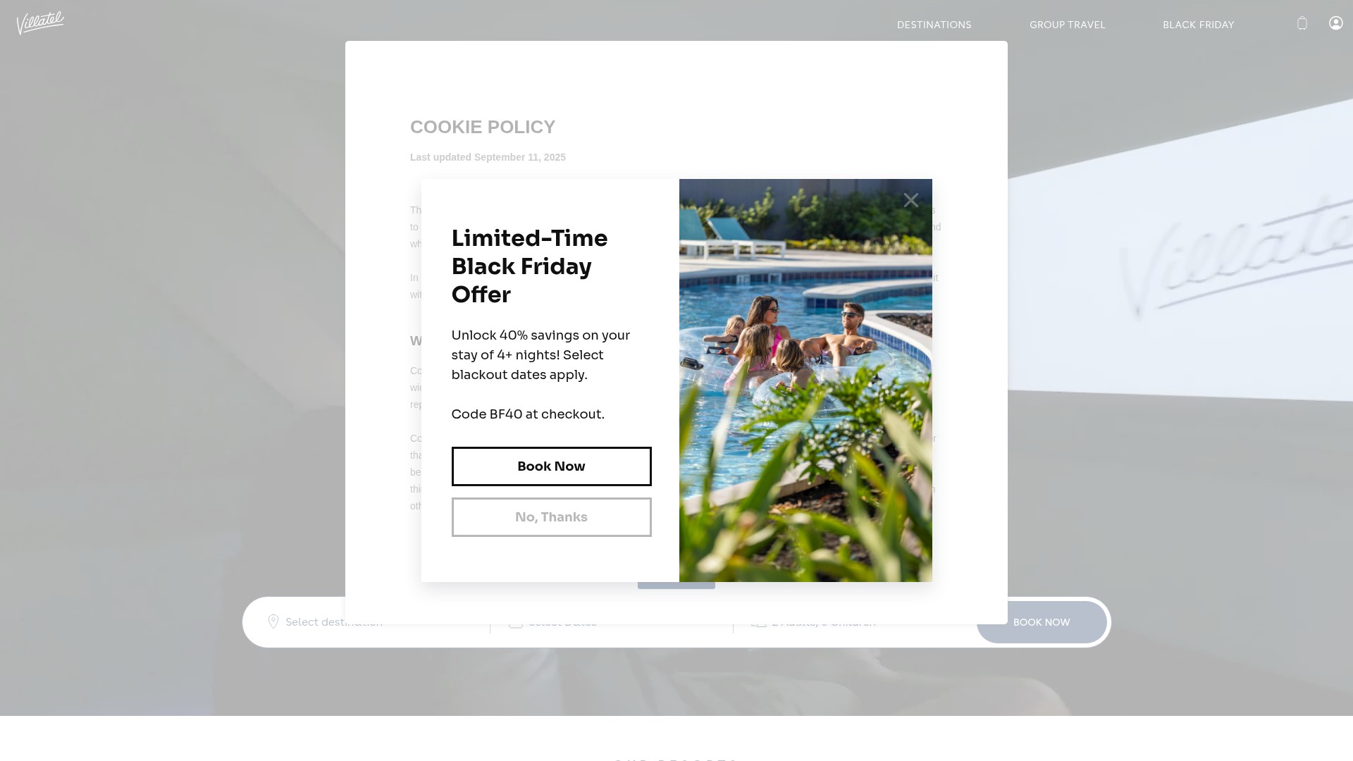 Screenshot of villatel.com