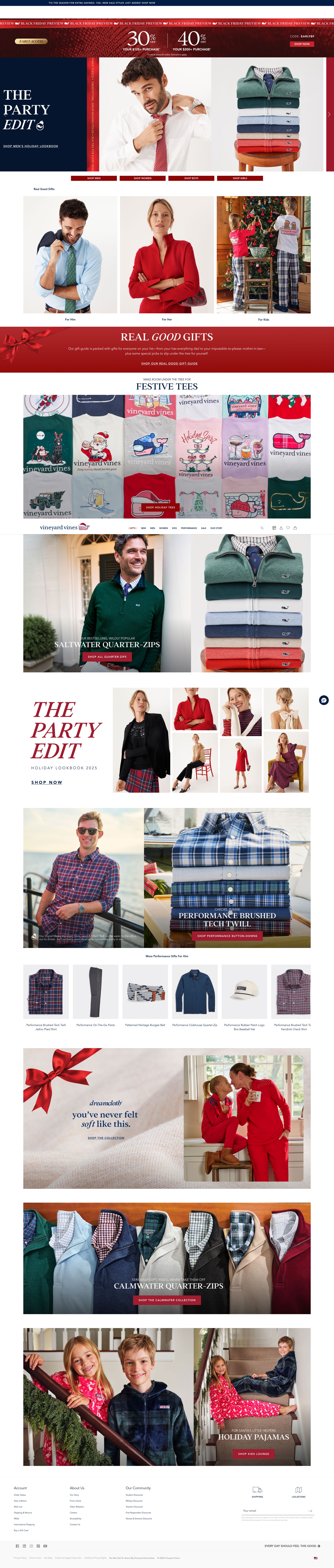 Screenshot of vineyardvines.com