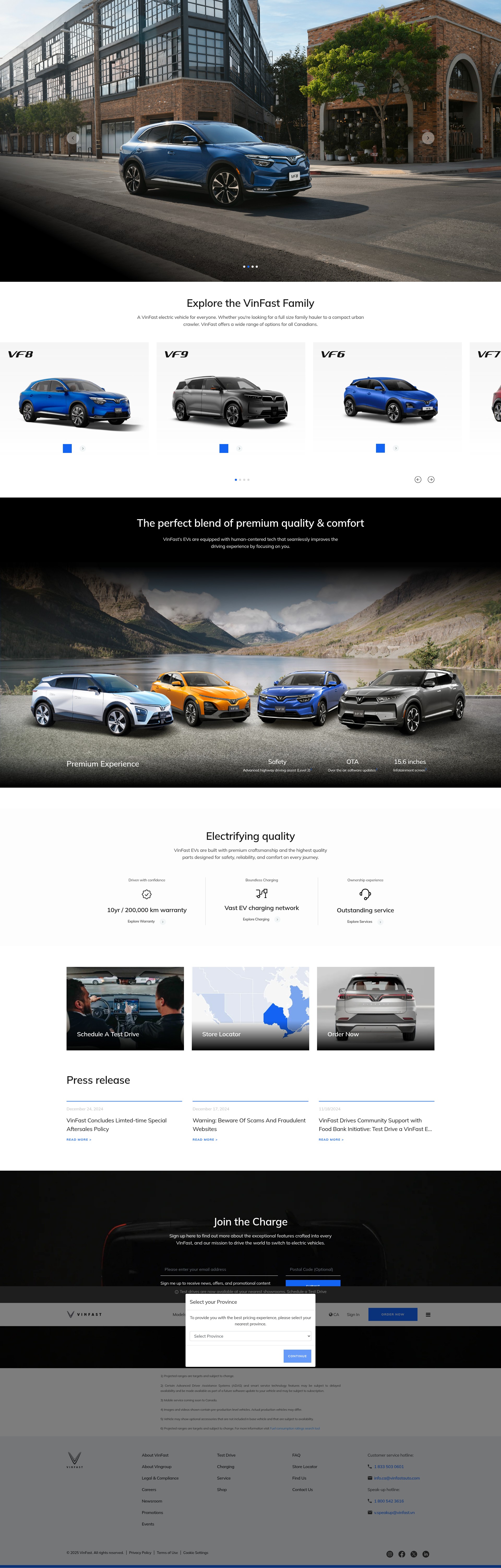 Screenshot of vinfastauto.ca