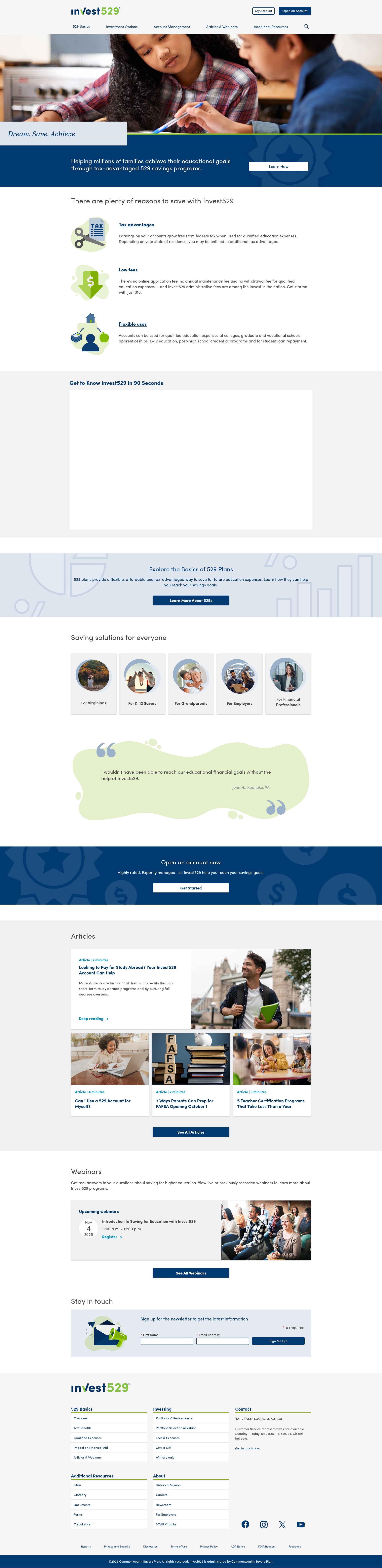 Screenshot of virginia529.com