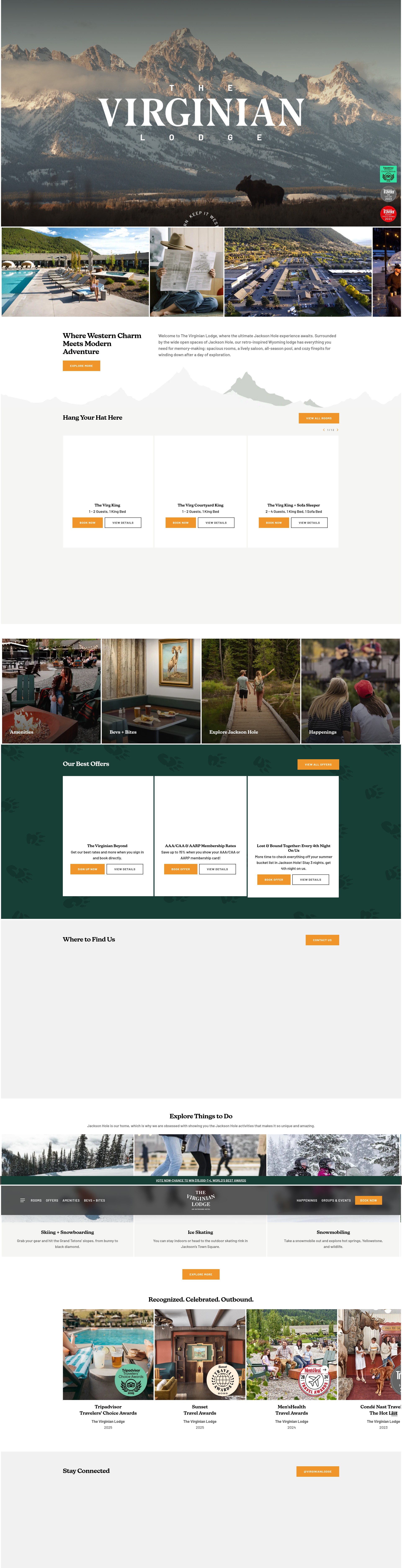 Screenshot of virginianlodge.com