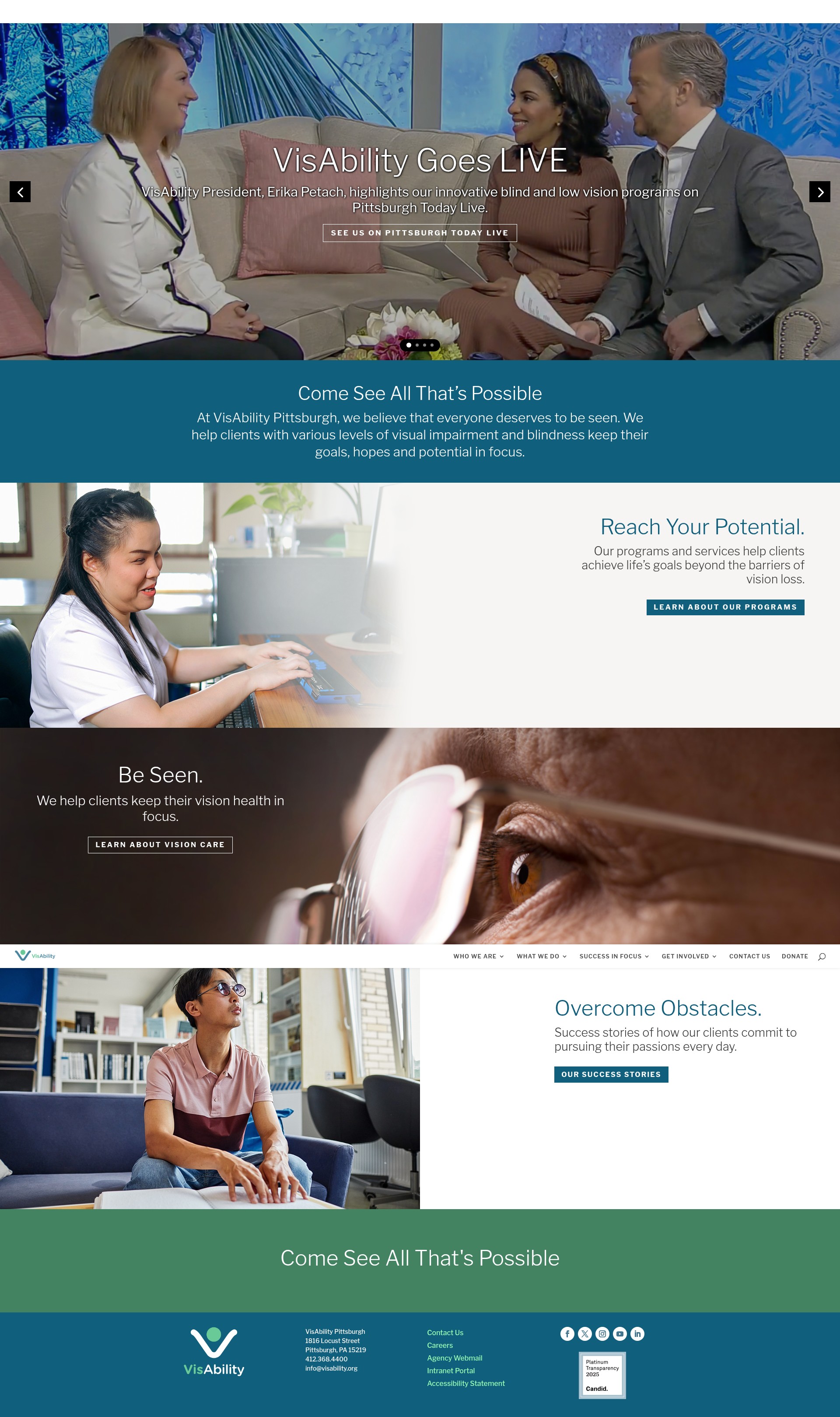 Screenshot of visability.org