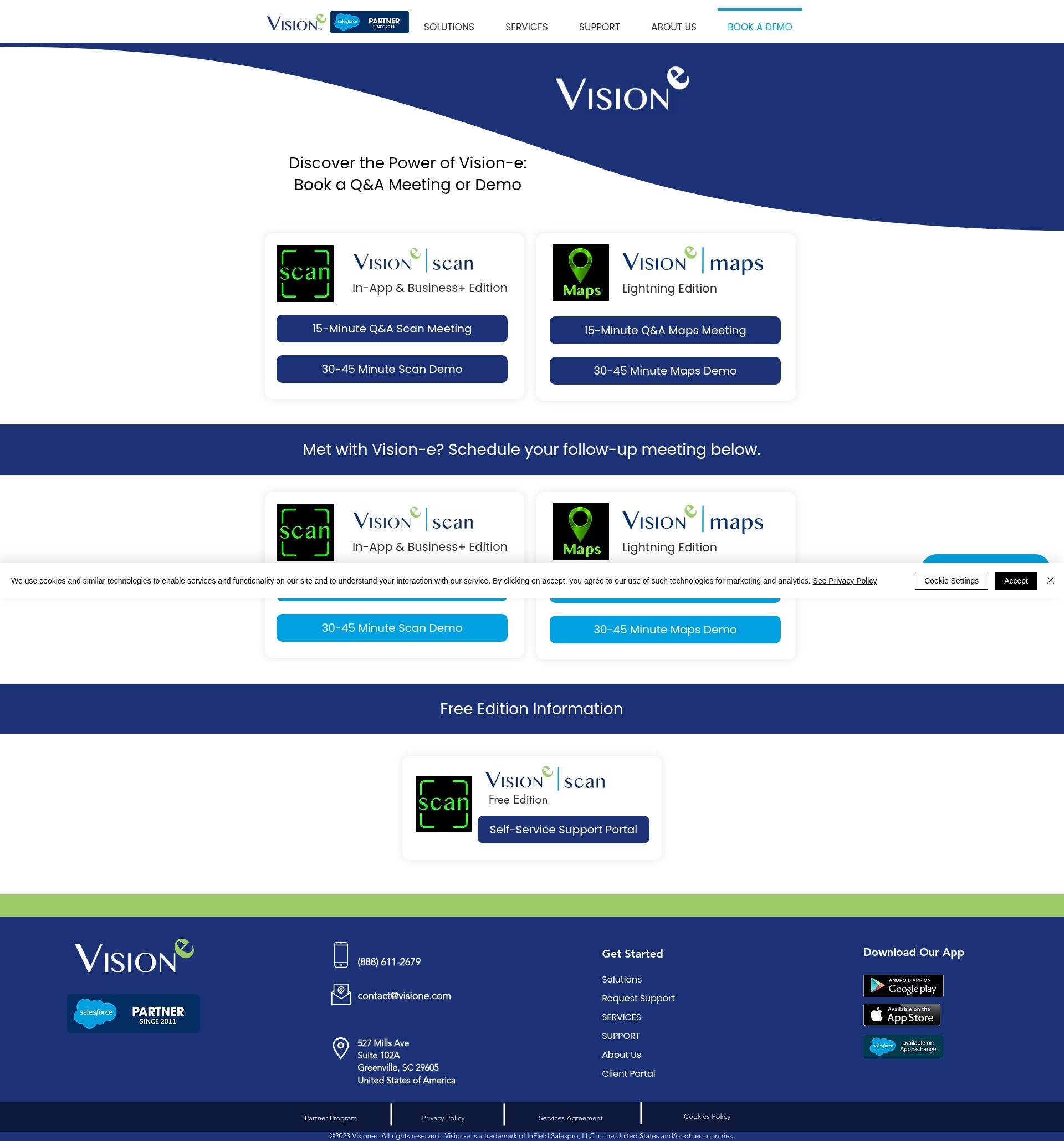Screenshot of visione.com