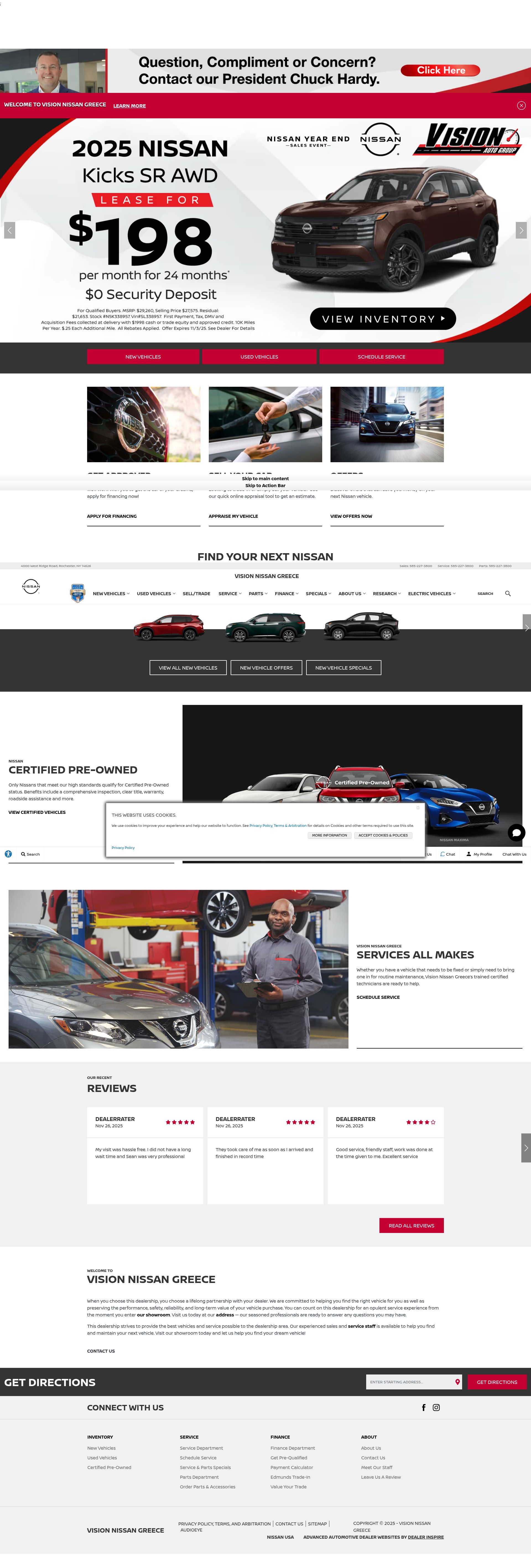 Screenshot of visionnissangreece.com
