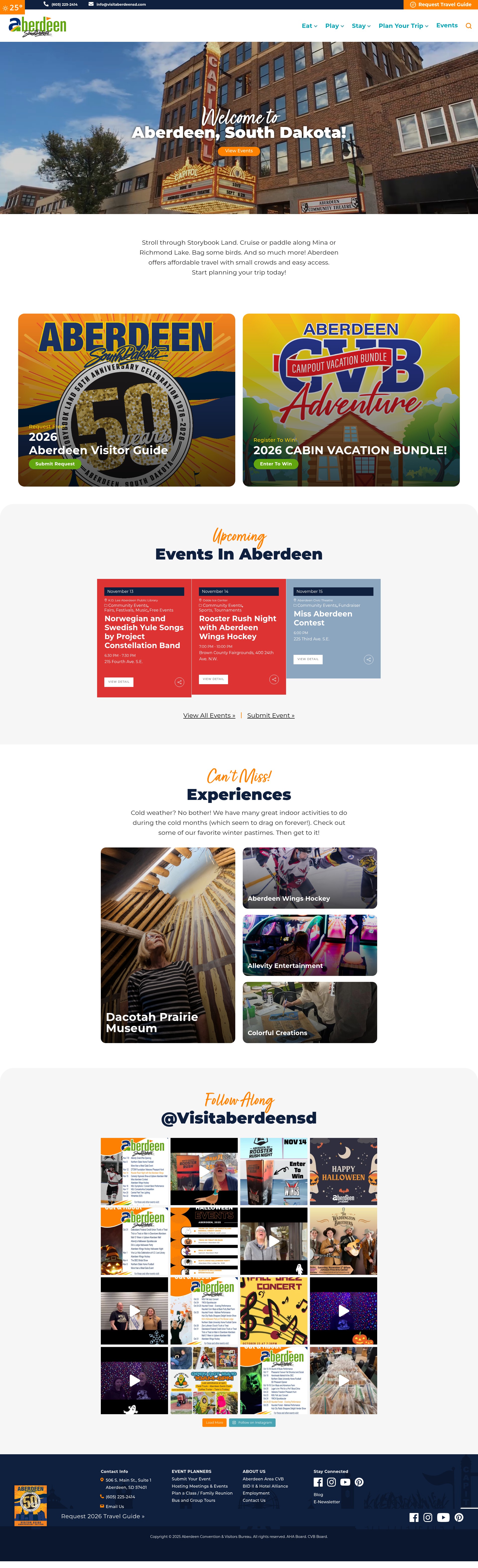 Screenshot of visitaberdeensd.com