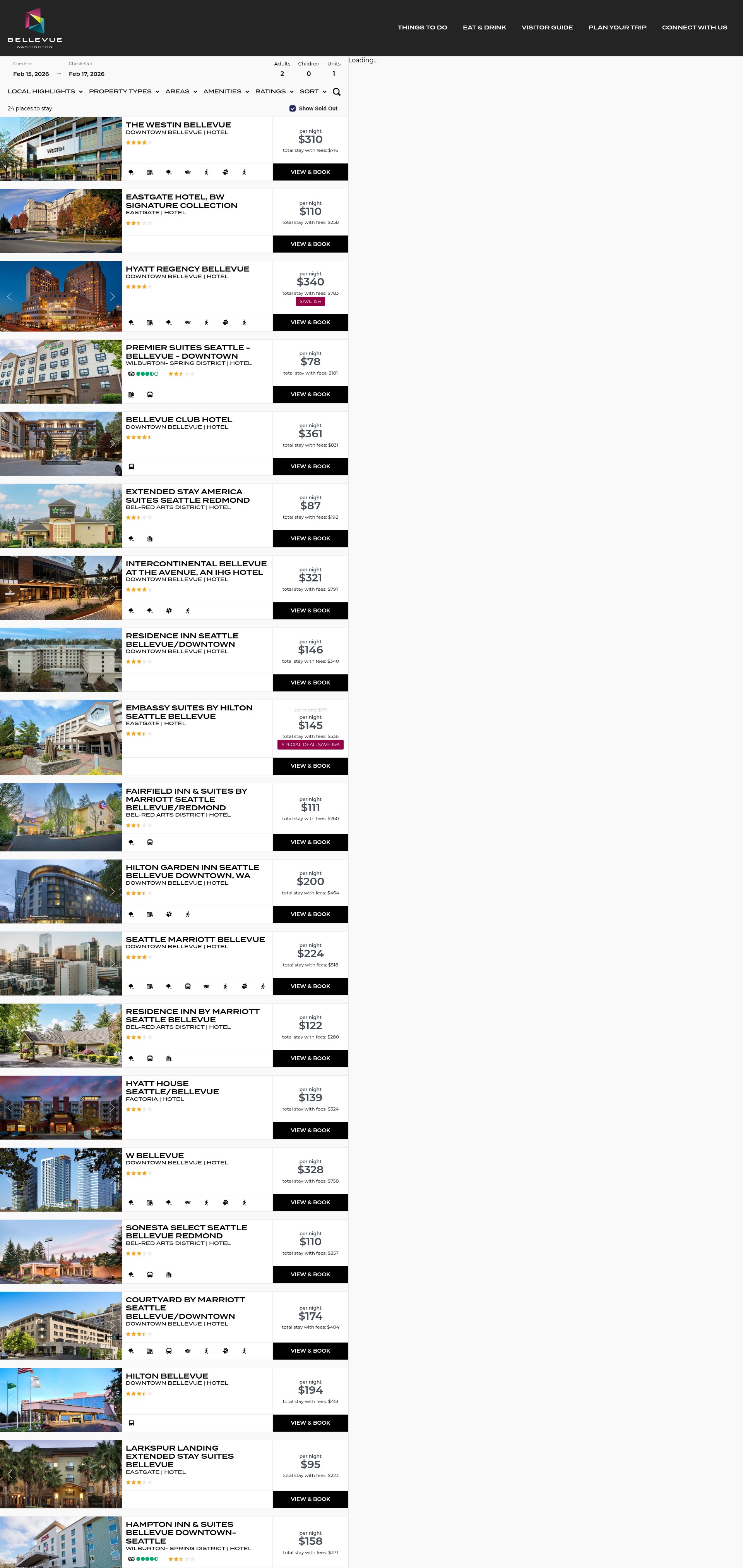 Screenshot of visitbellevuewa.com