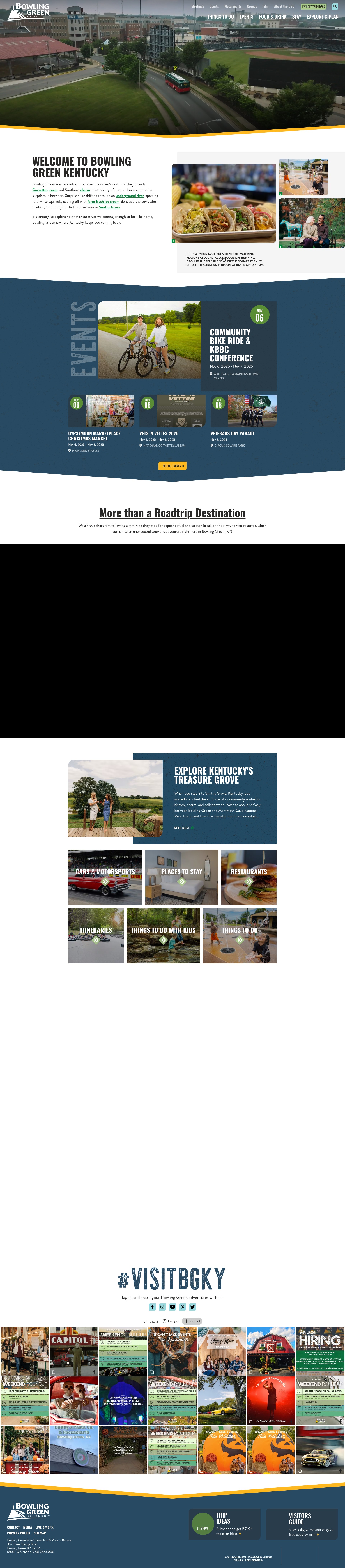 Screenshot of visitbgky.com