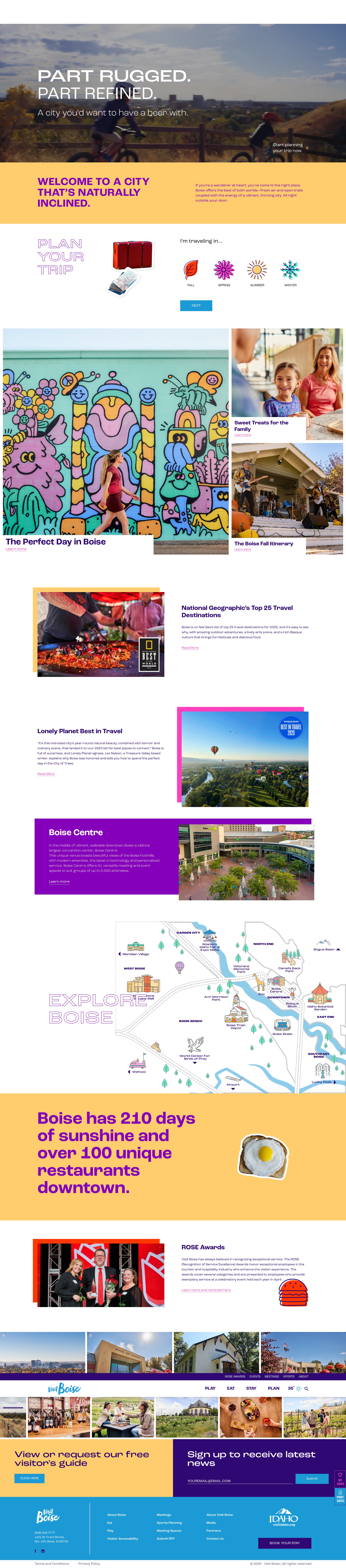 Screenshot of visitboise.com