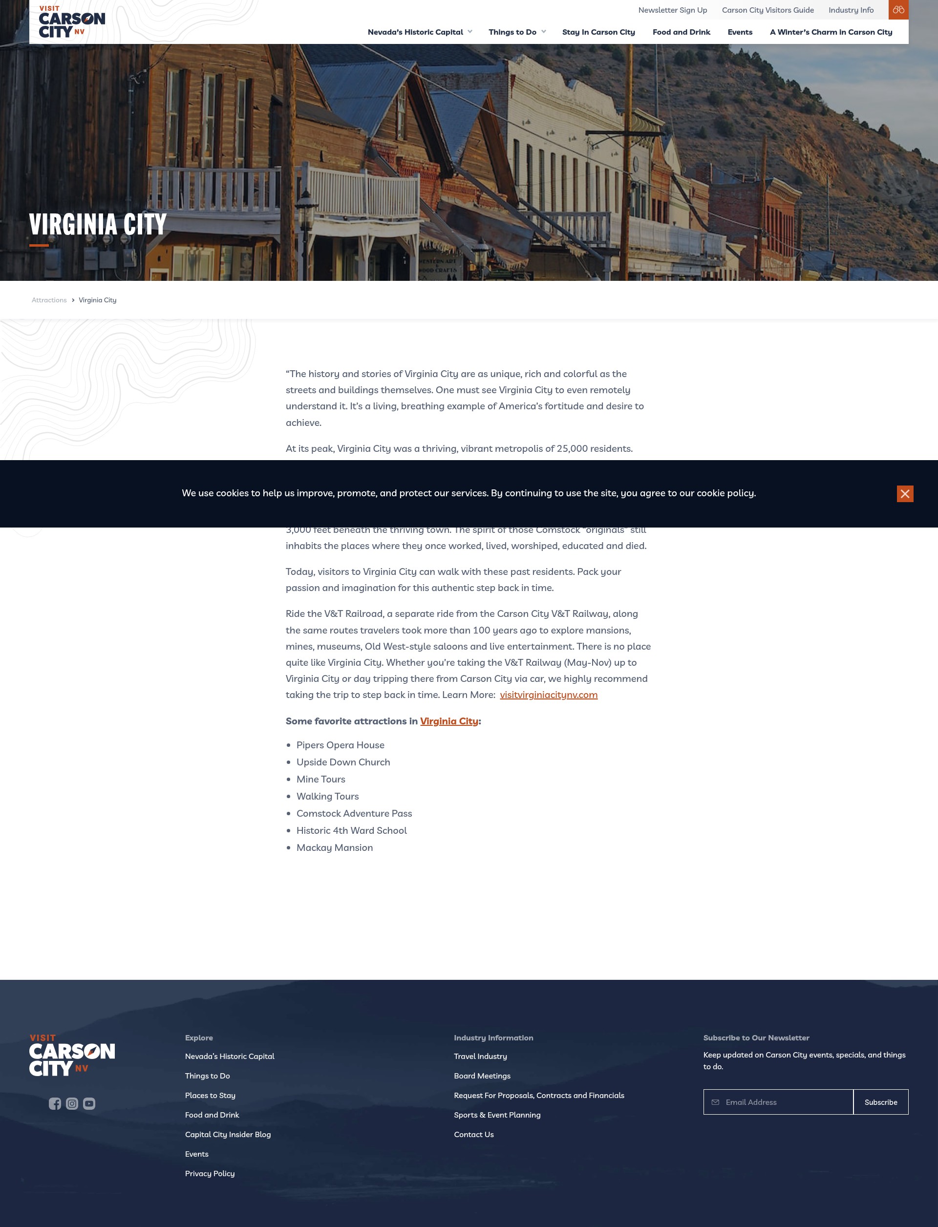 Screenshot of visitcarsoncity.com