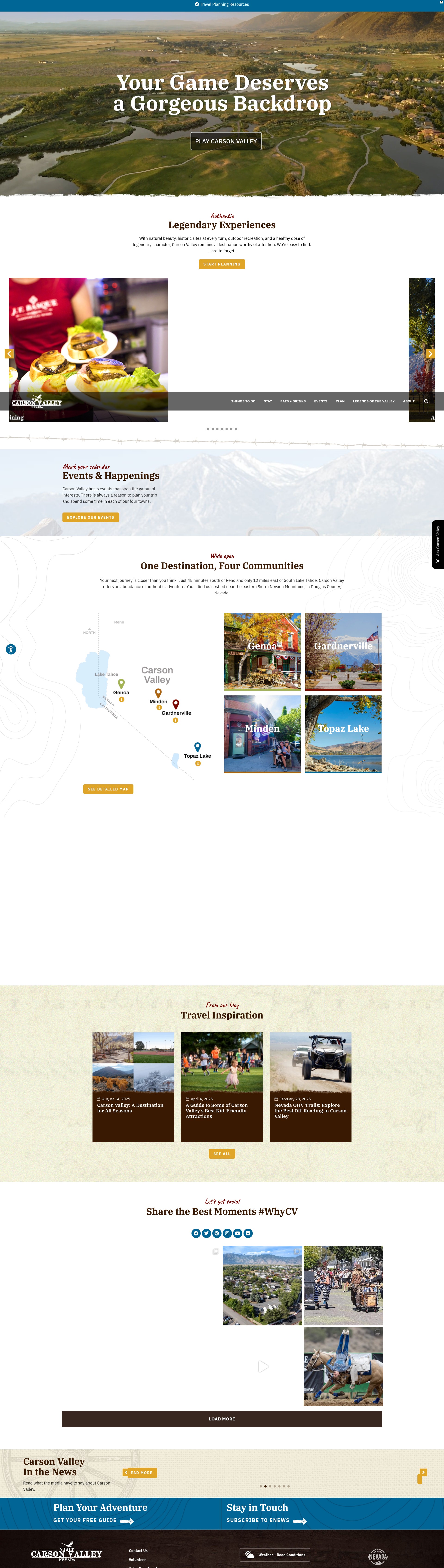 Screenshot of visitcarsonvalley.org