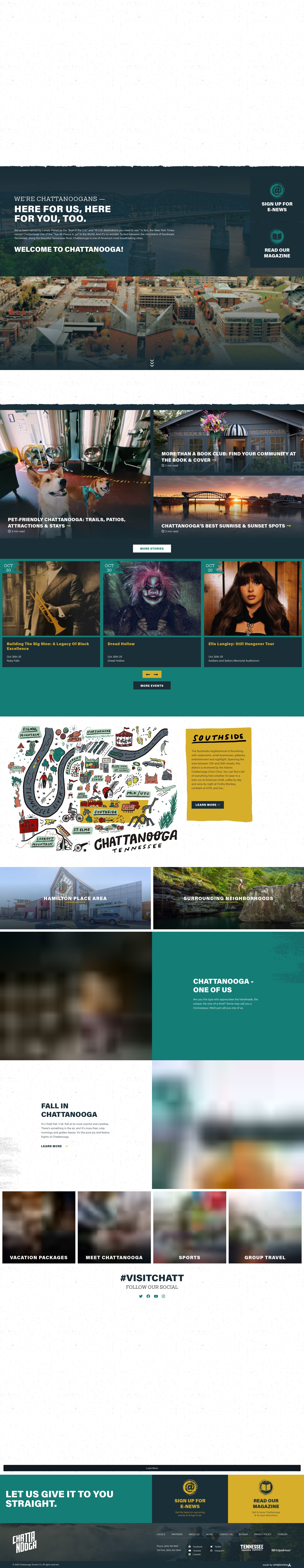 Screenshot of visitchattanooga.com