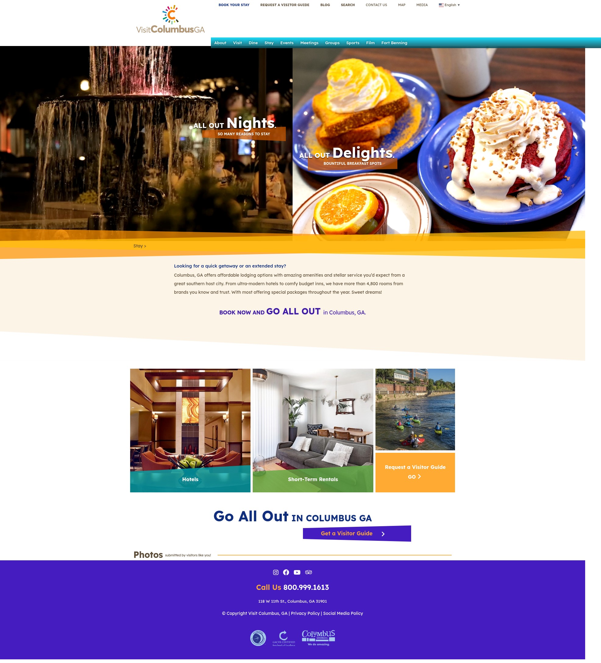 Screenshot of visitcolumbusga.com