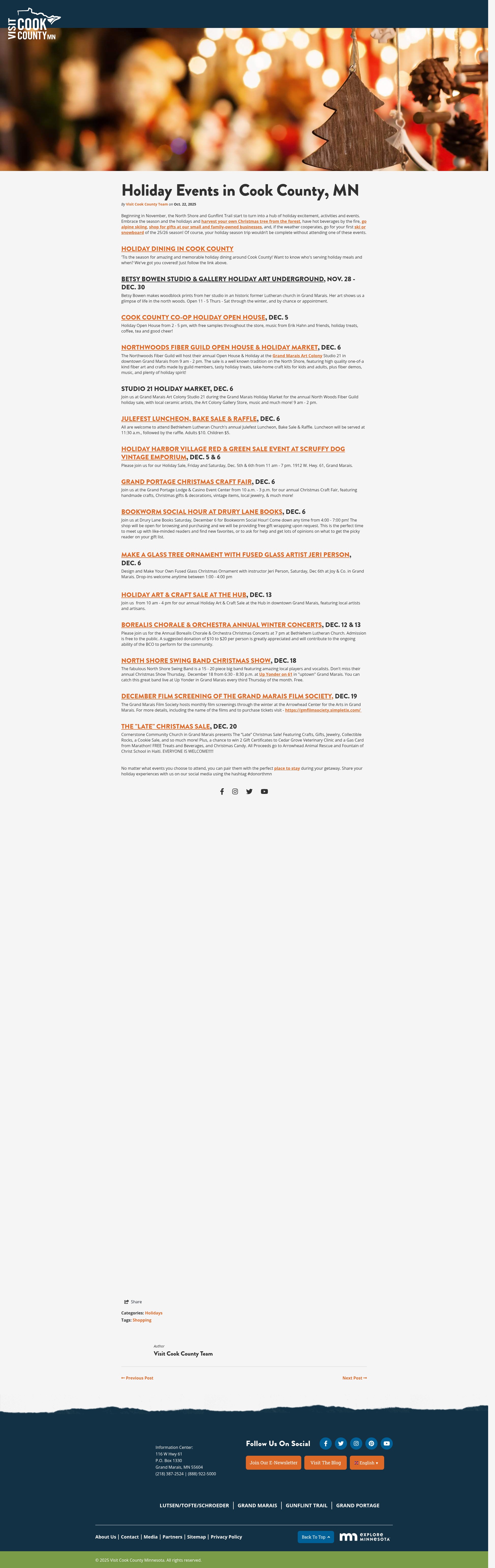 Screenshot of visitcookcounty.com