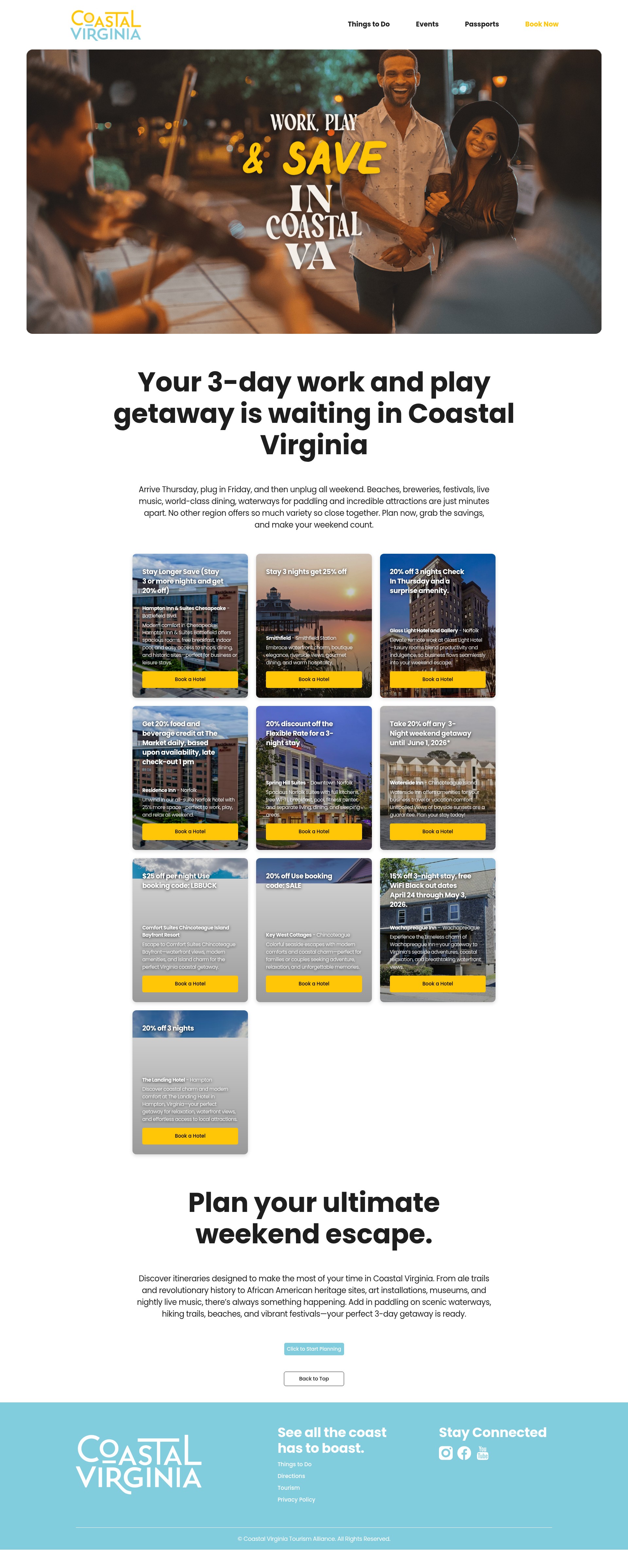 Screenshot of visitcova.com