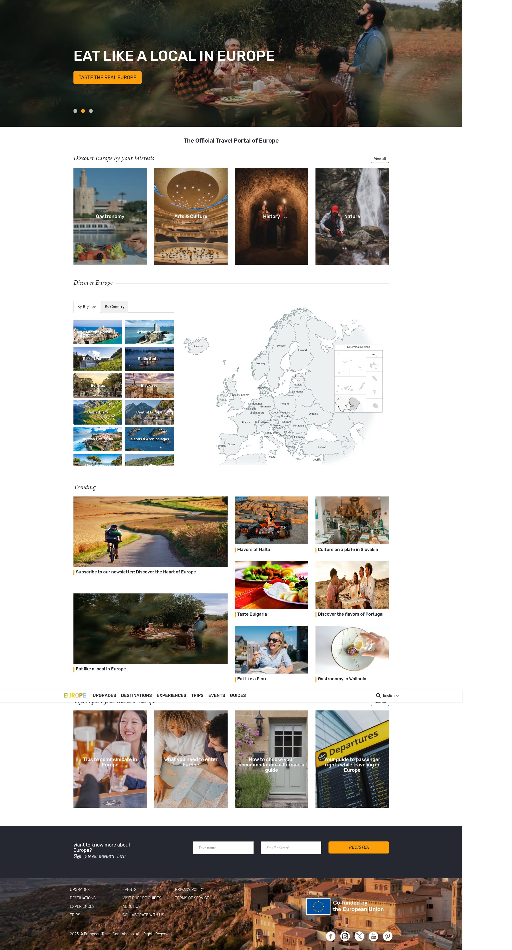Screenshot of visiteurope.com
