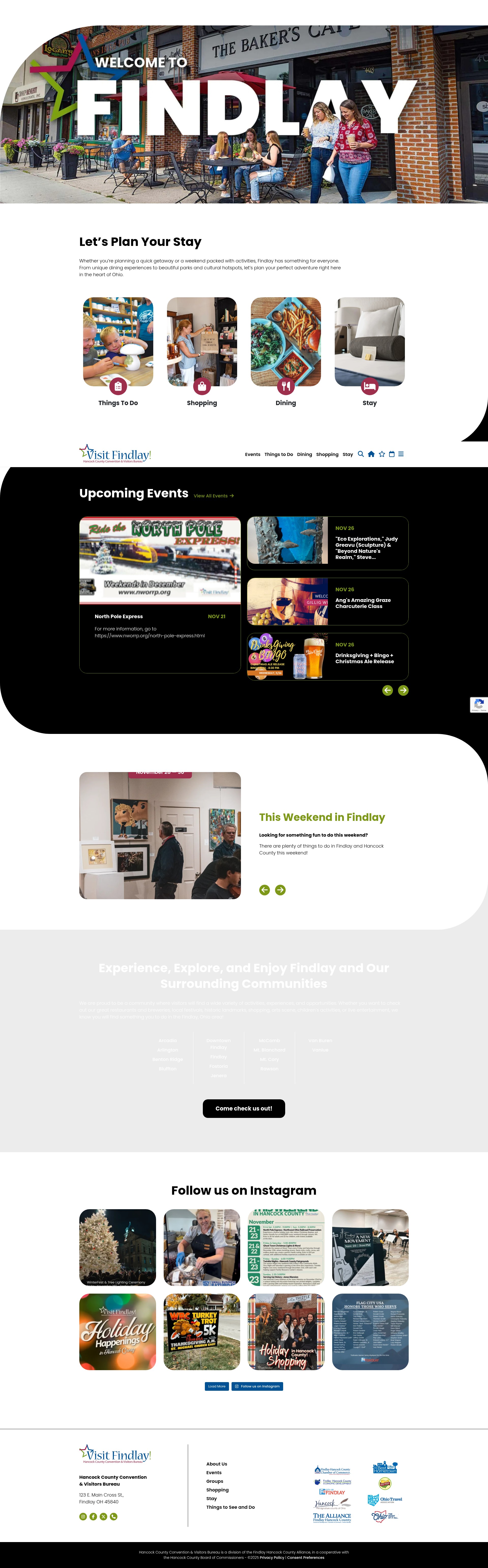 Screenshot of visitfindlay.com