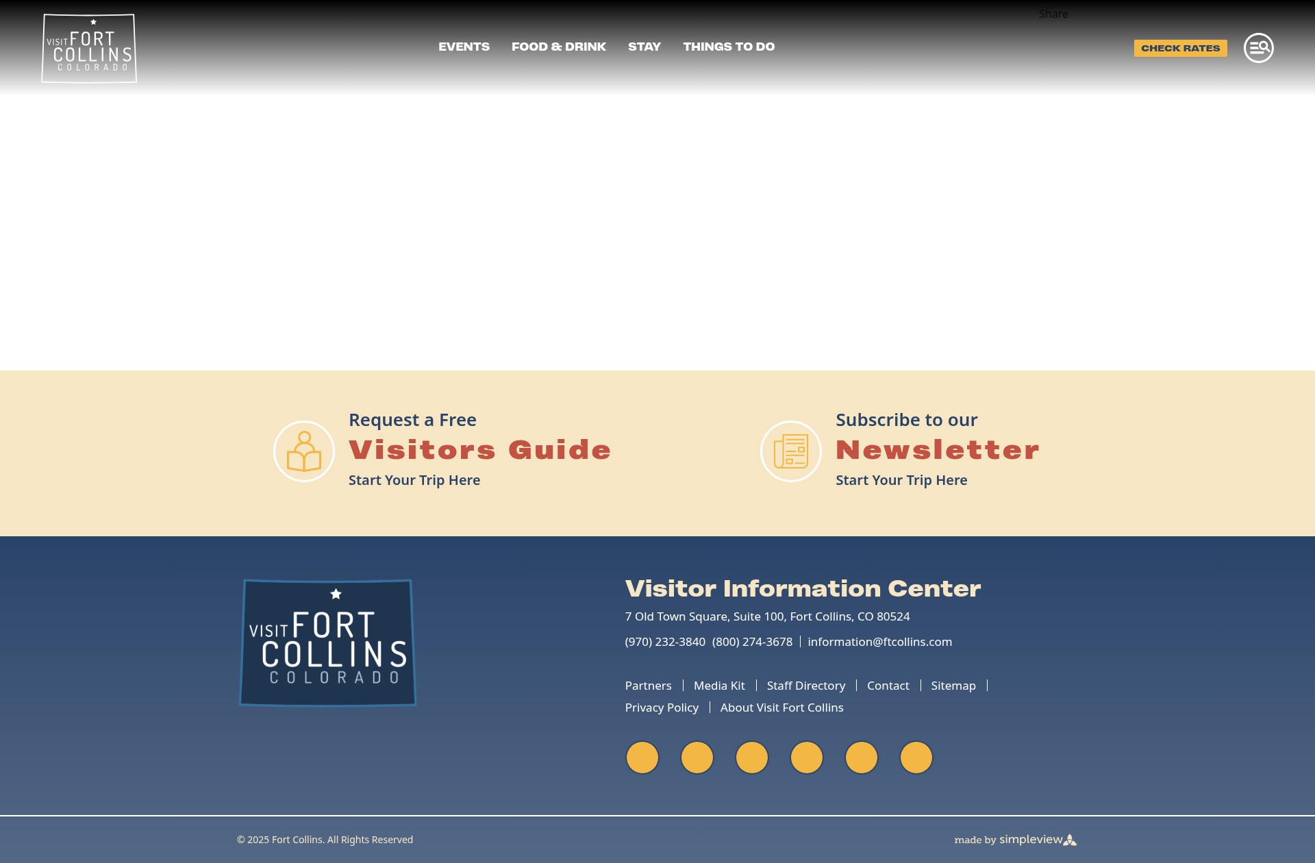 Screenshot of visitftcollins.com