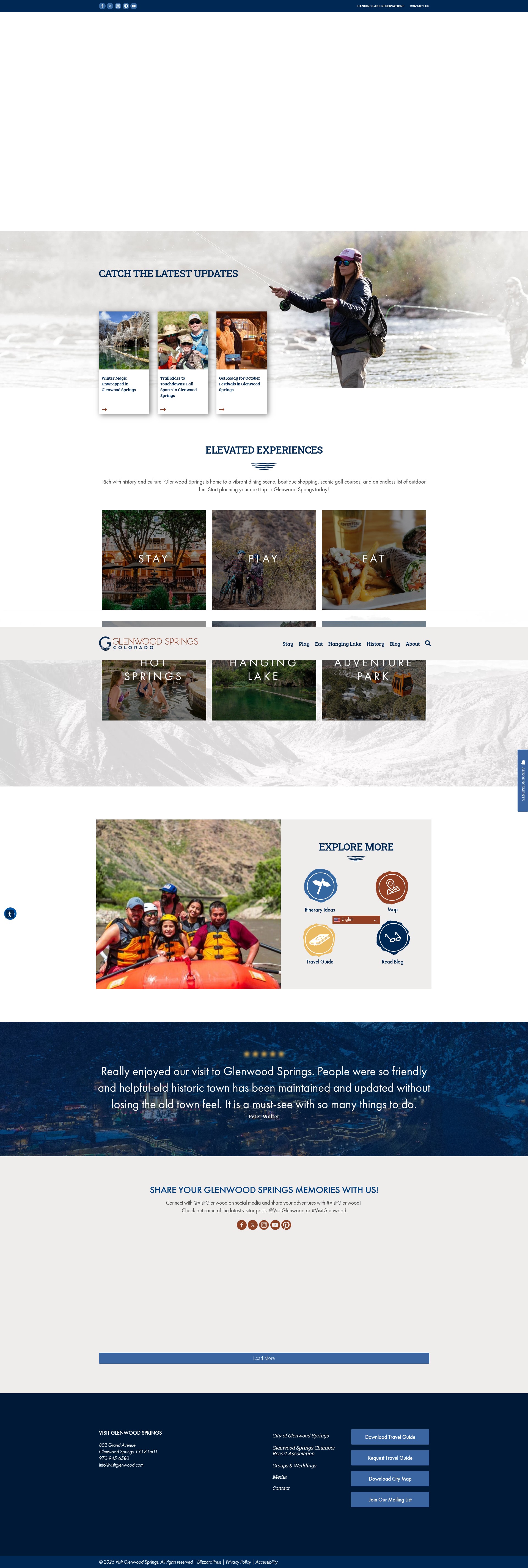 Screenshot of visitglenwood.com