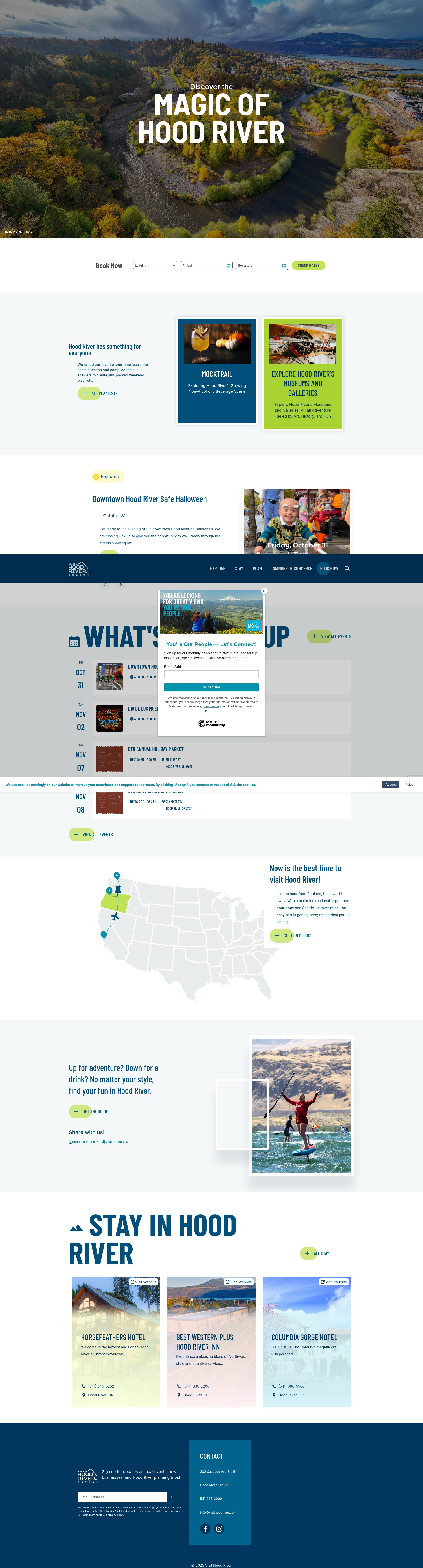 Screenshot of visithoodriver.com