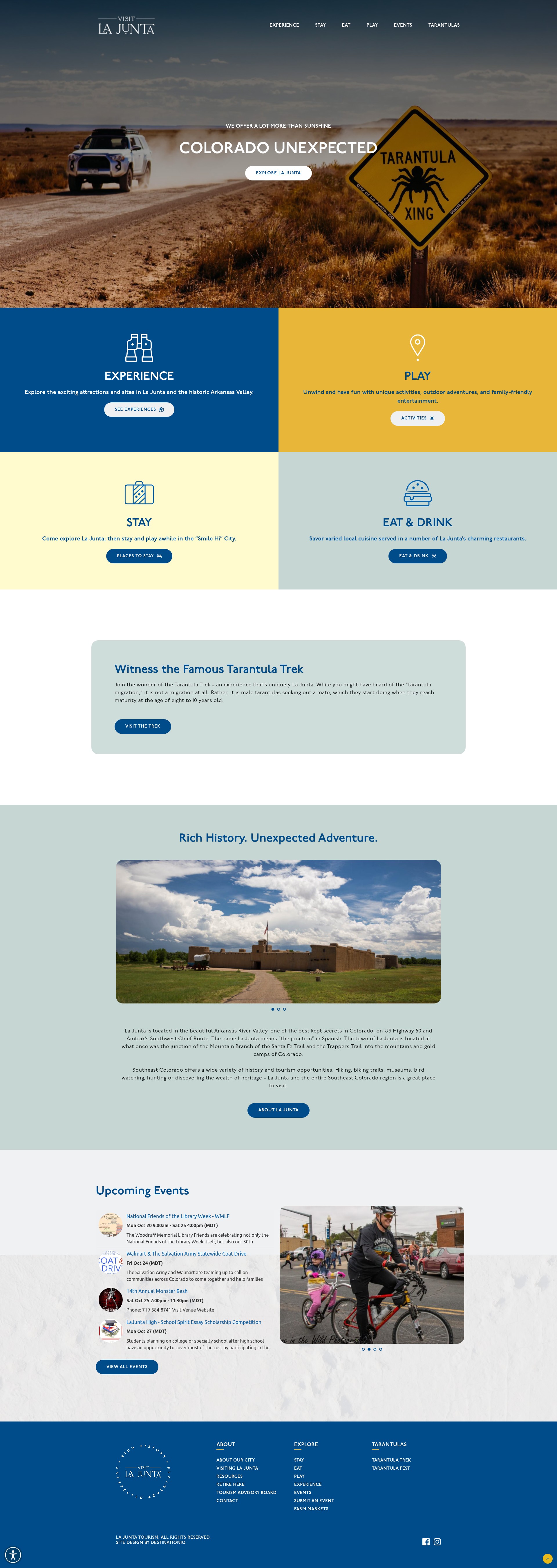 Screenshot of visitlajunta.net