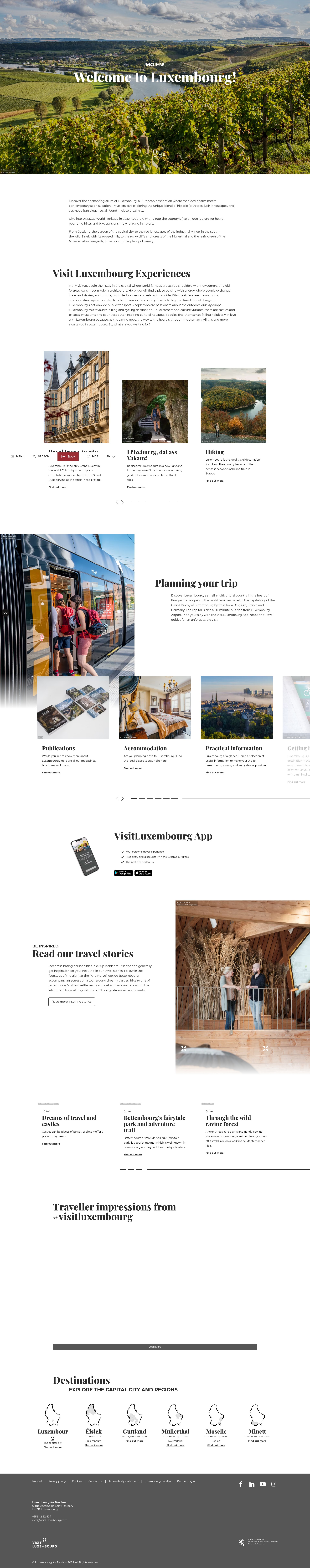 Screenshot of visitluxembourg.com