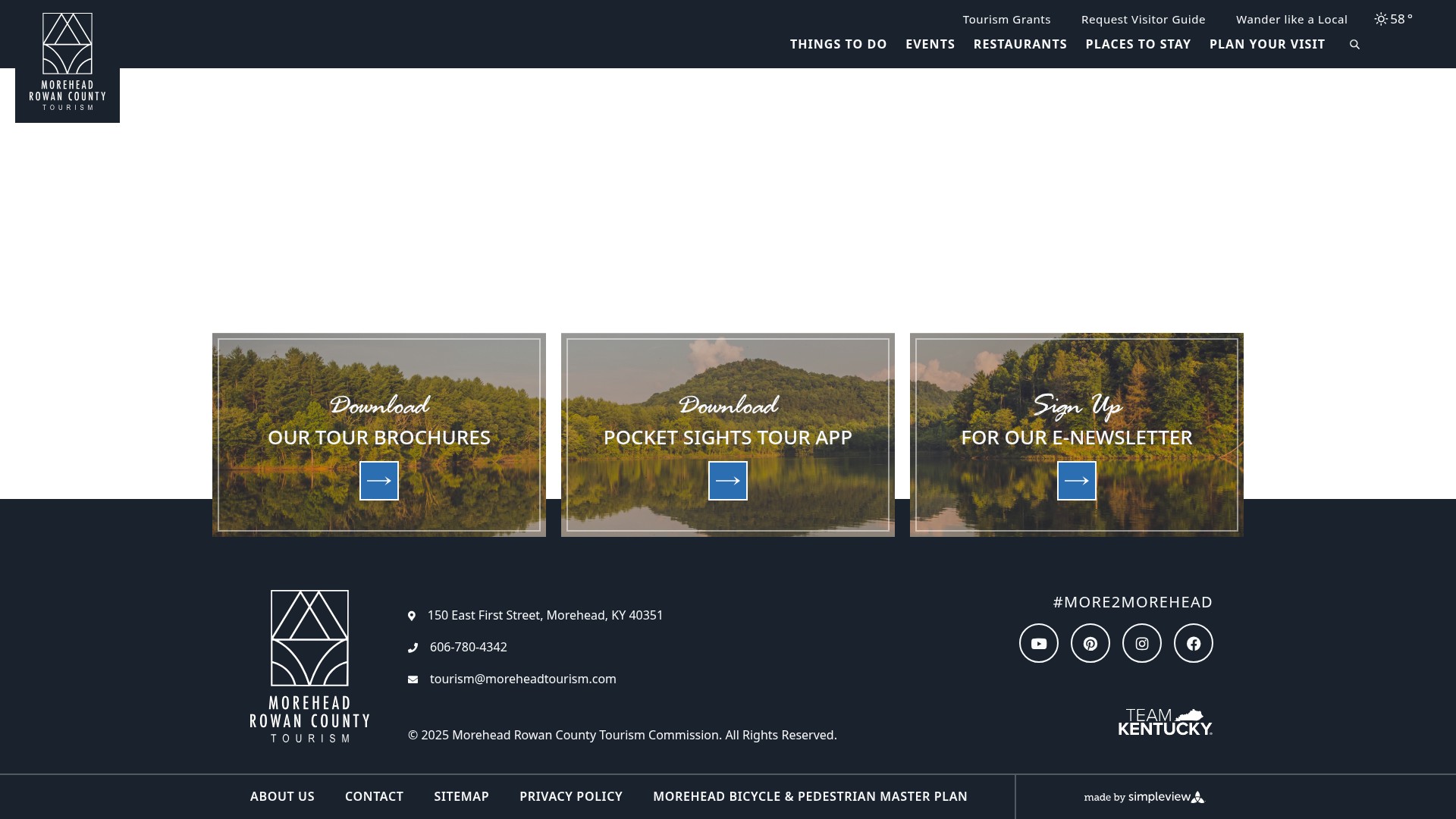 Screenshot of visitmorehead.com