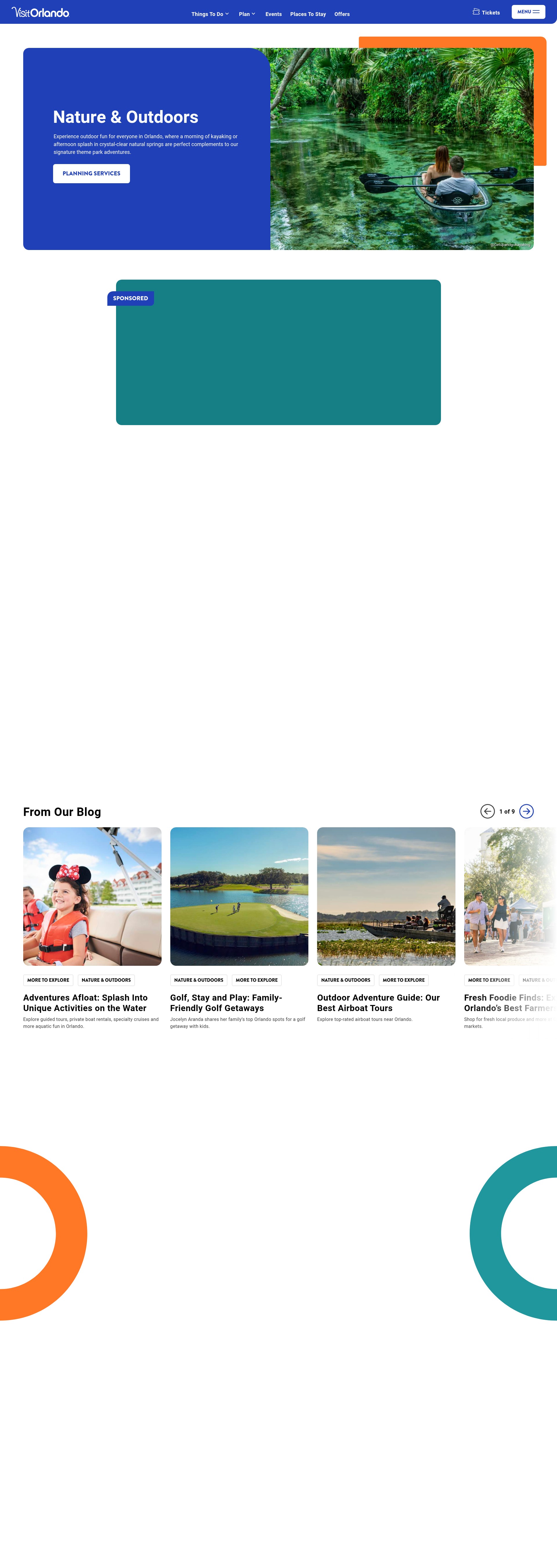 Screenshot of visitorlando.com