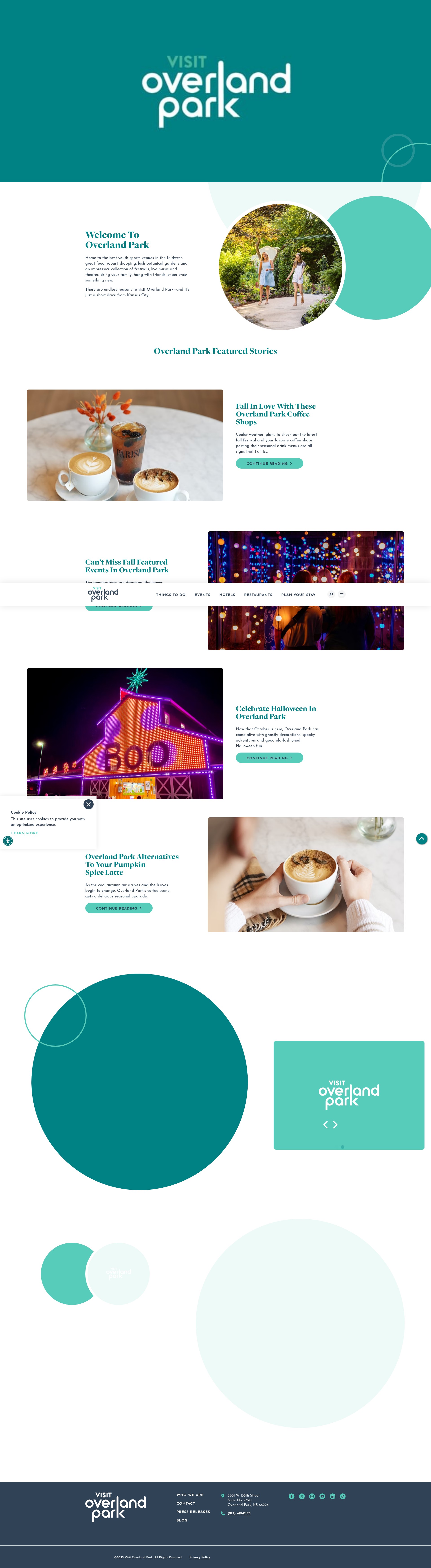 Screenshot of visitoverlandpark.com