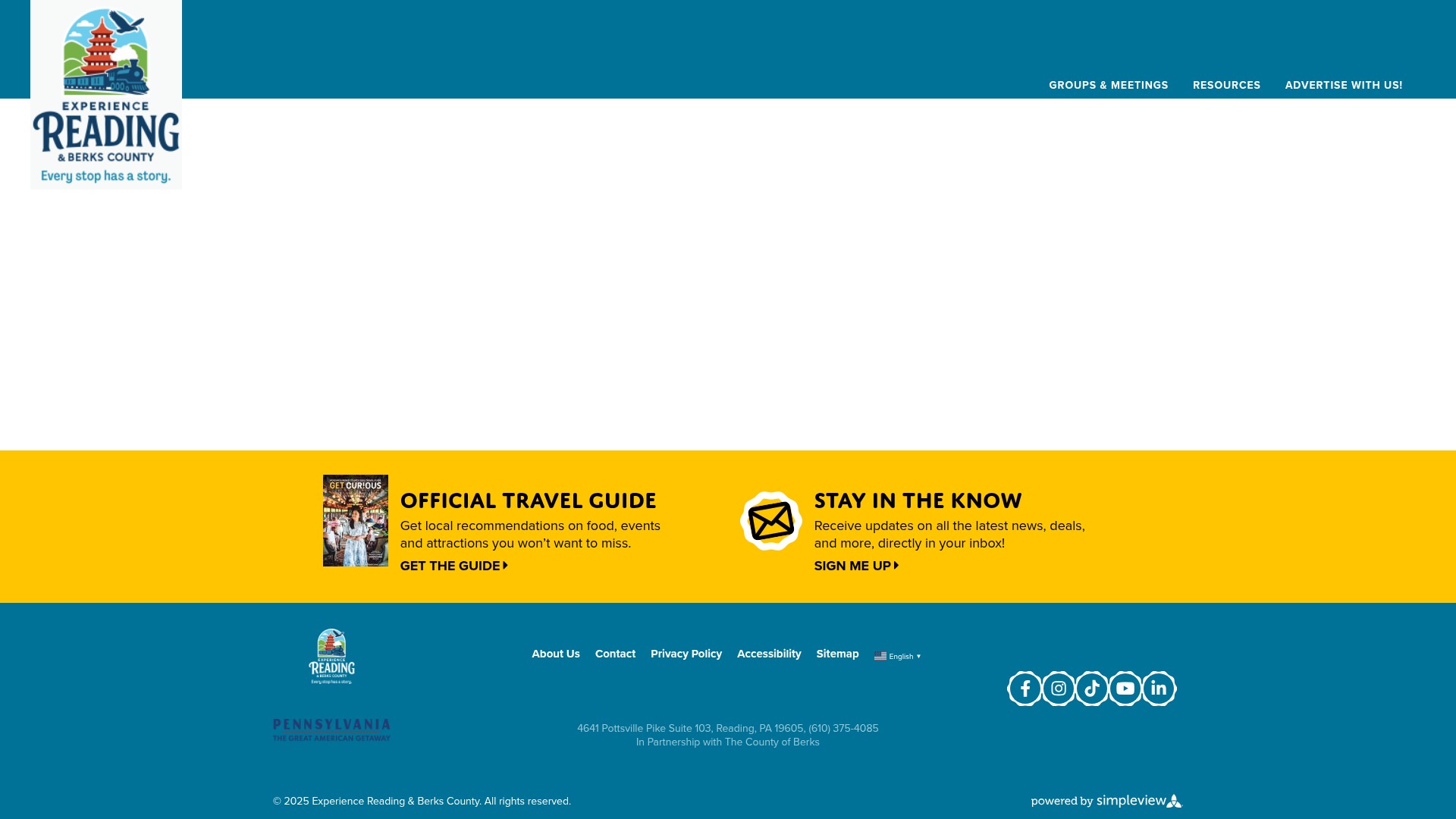 Screenshot of visitpaamericana.com