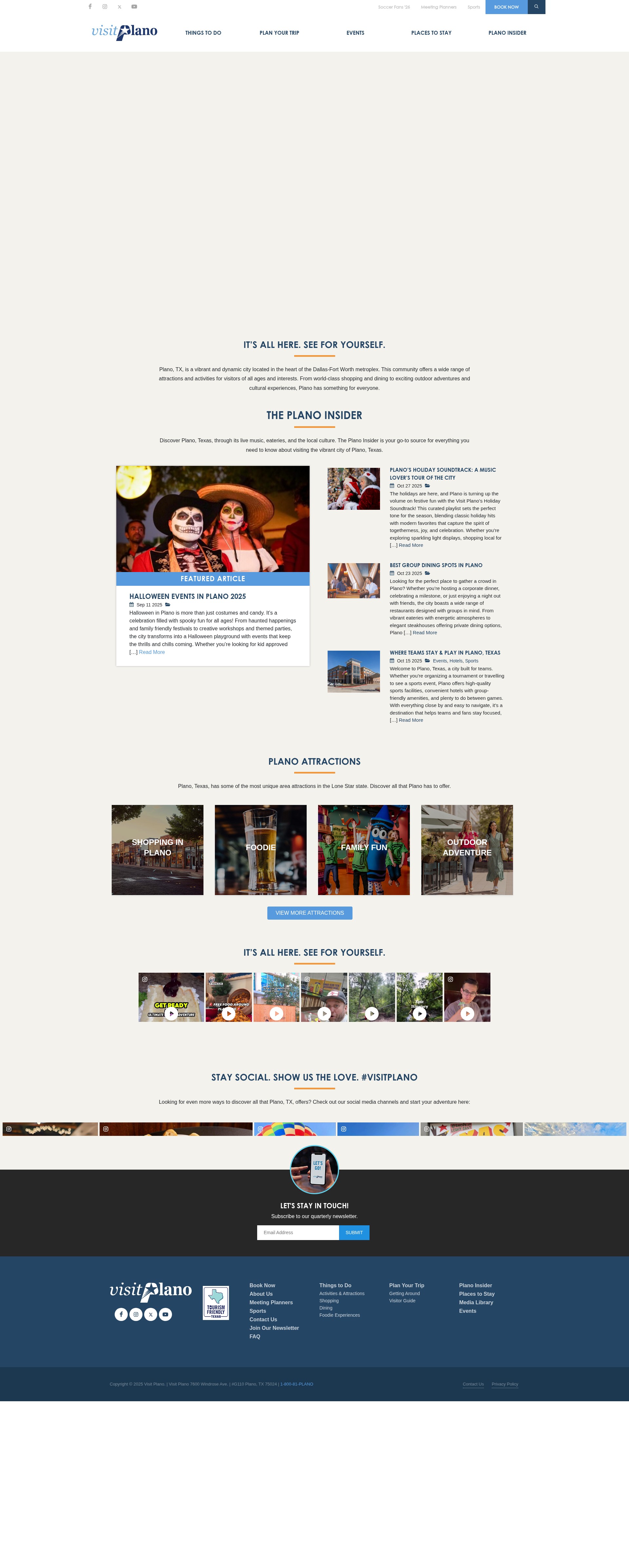 Screenshot of visitplano.com