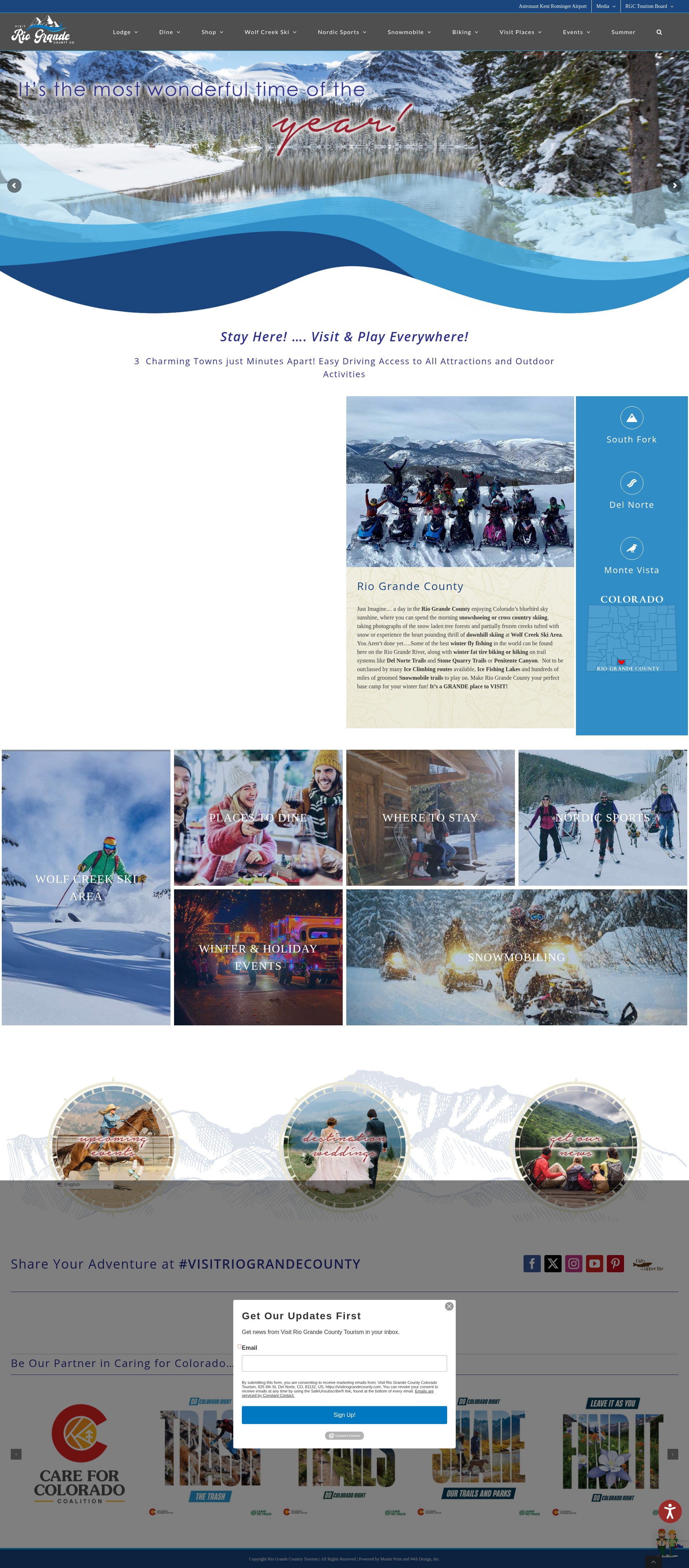 Screenshot of visitriograndecounty.com