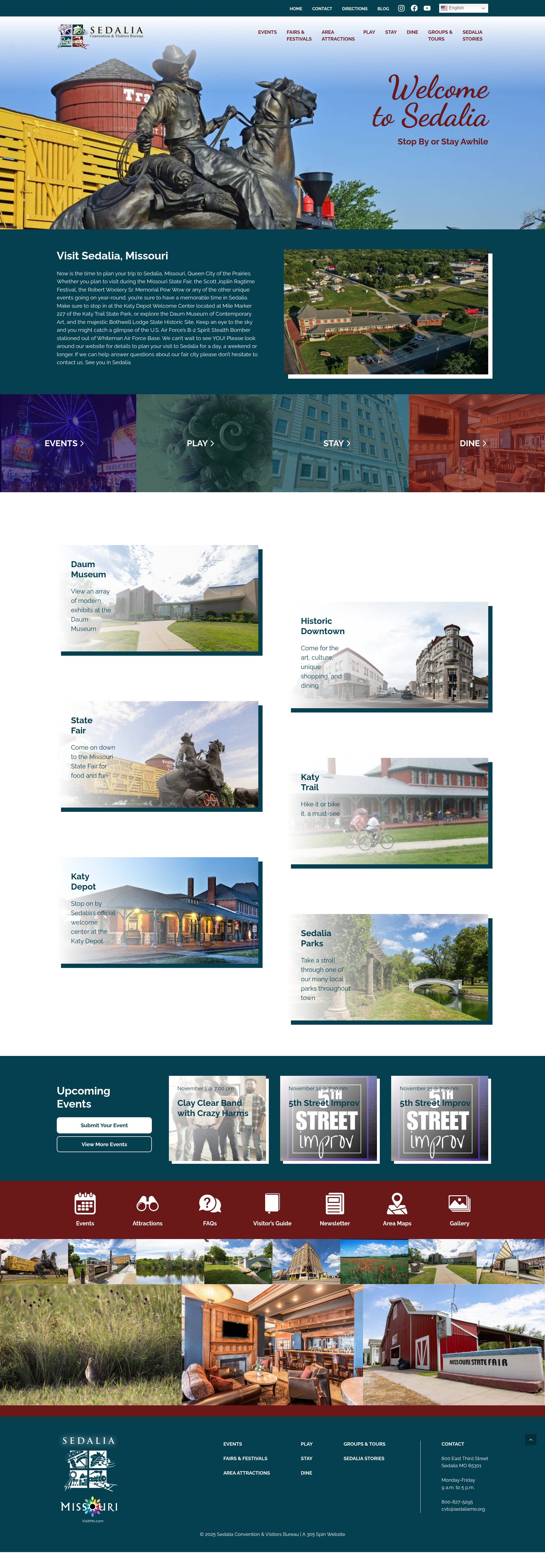 Screenshot of visitsedaliamo.com