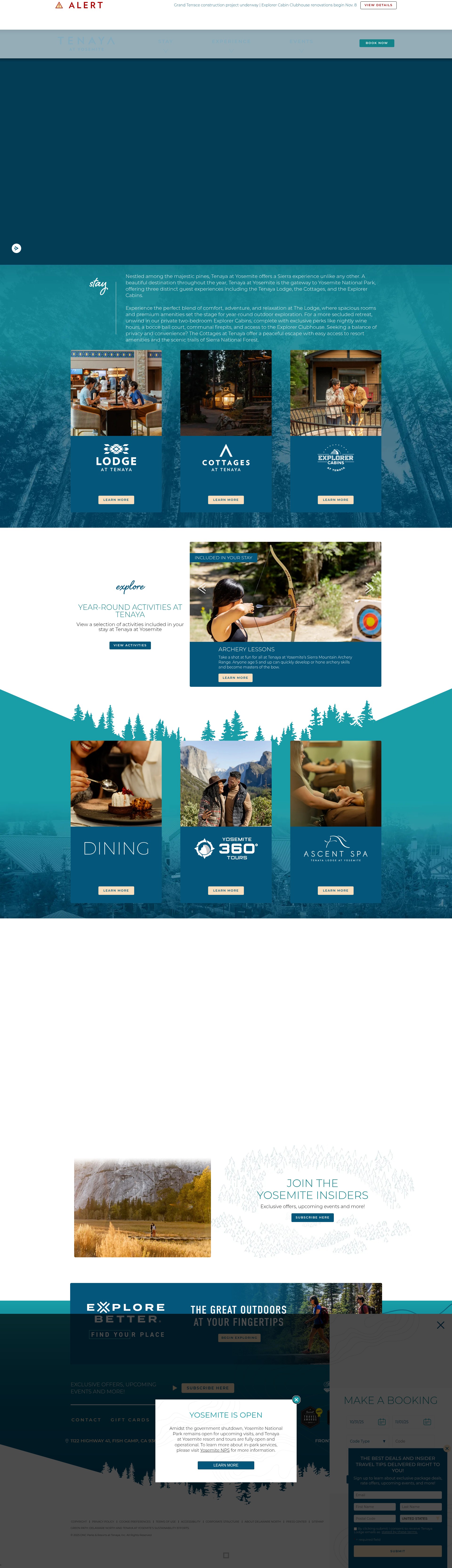 Screenshot of visittenaya.com