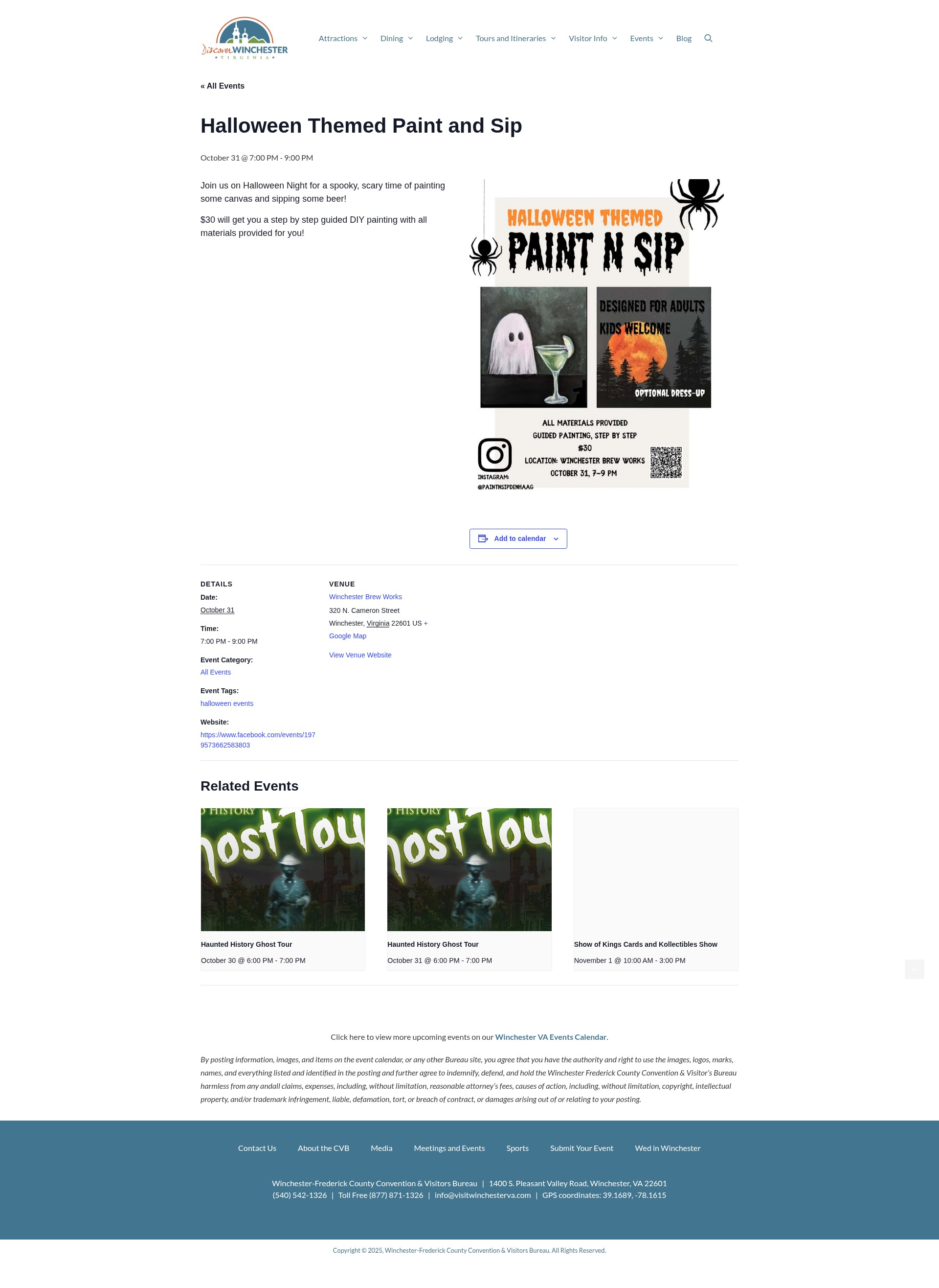 Screenshot of visitwinchesterva.com