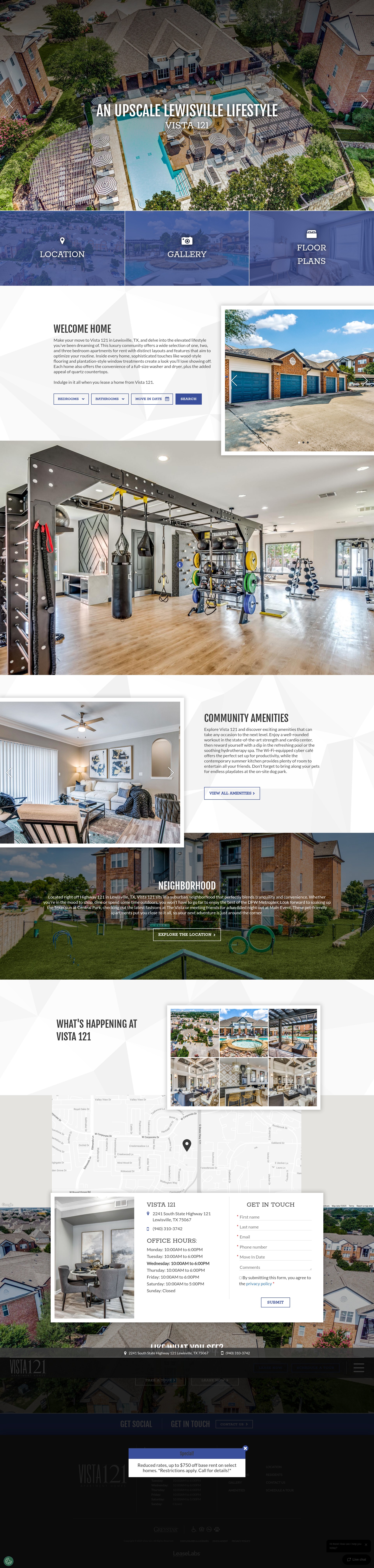 Screenshot of vista121.com