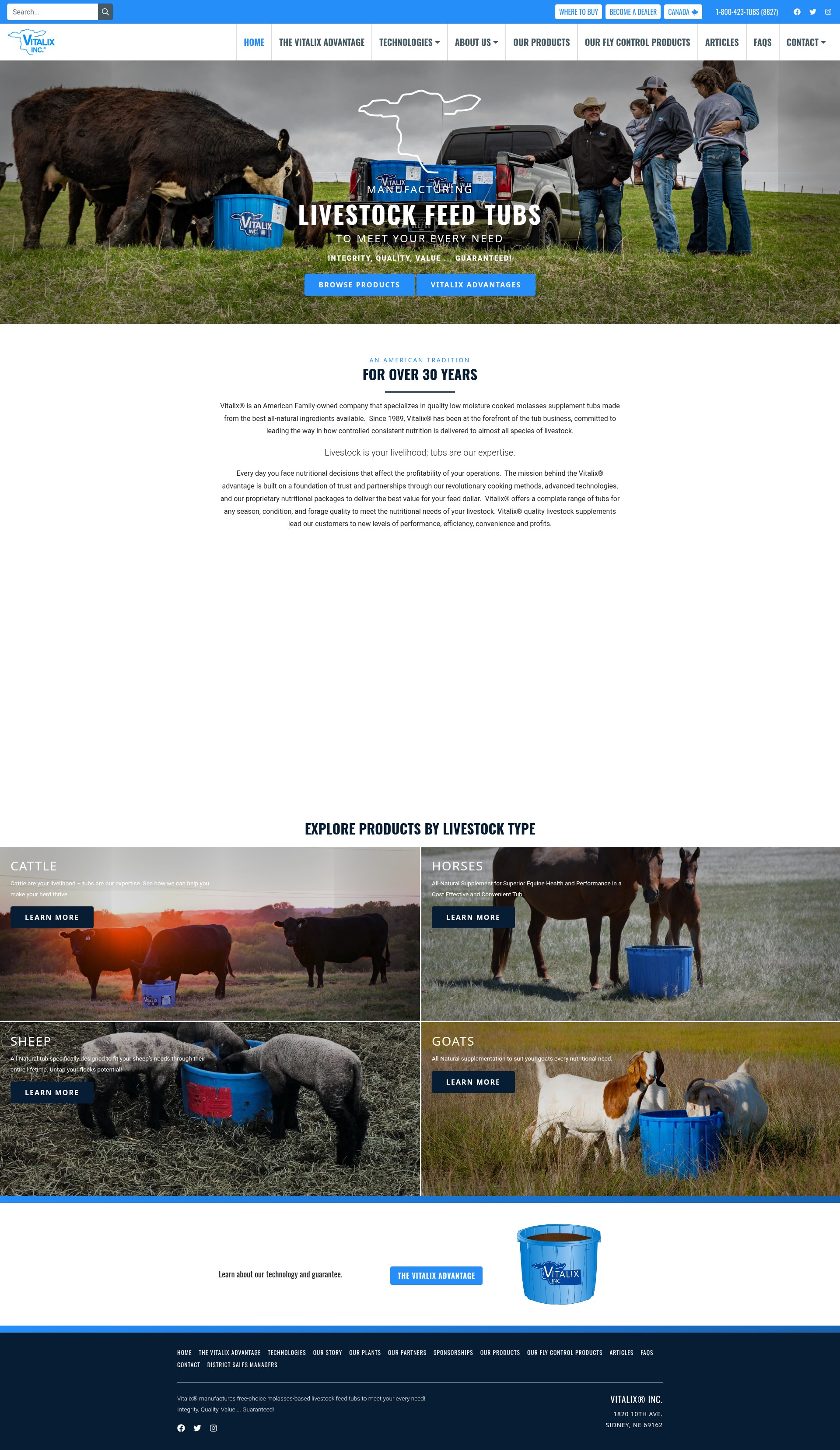 Screenshot of vitalix.com