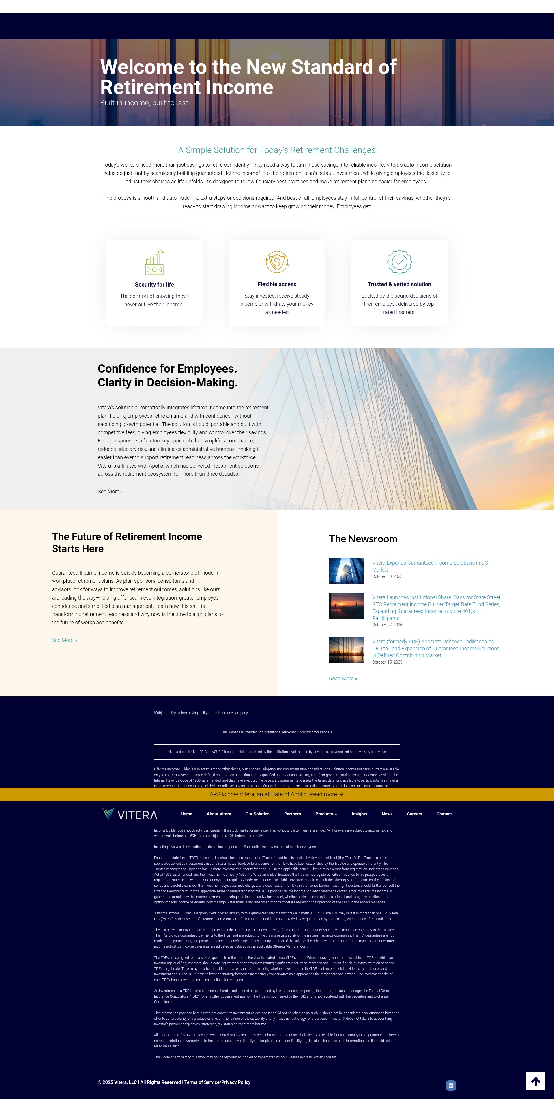 Screenshot of viterafinancial.com